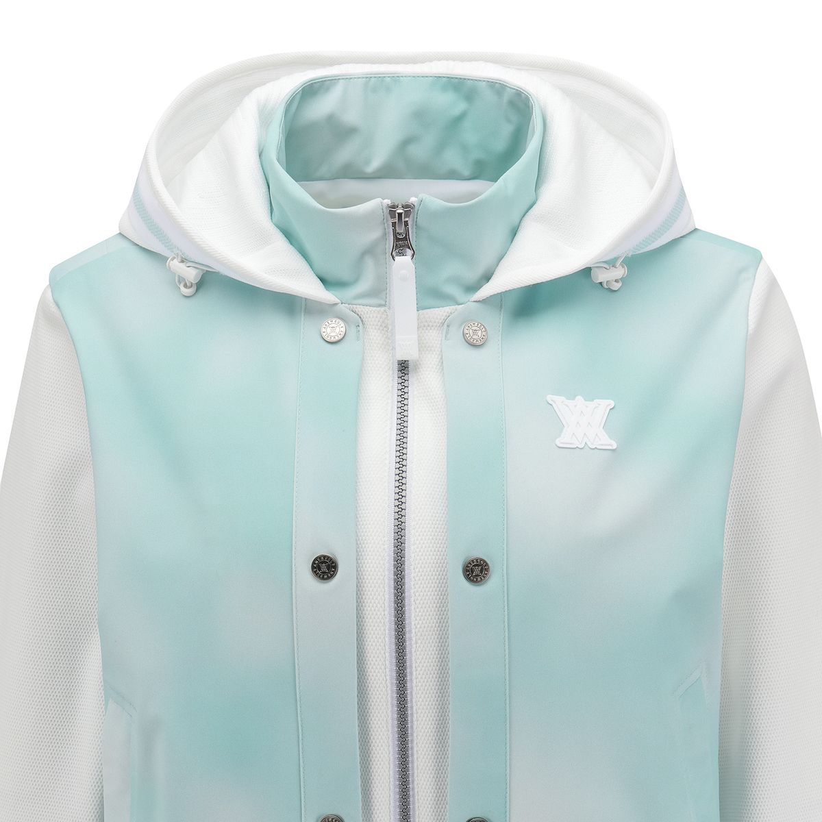 어뉴골프(ANEW GOLF) WOMEN FA GRADATION PATTERN HOODED JACKET_MT