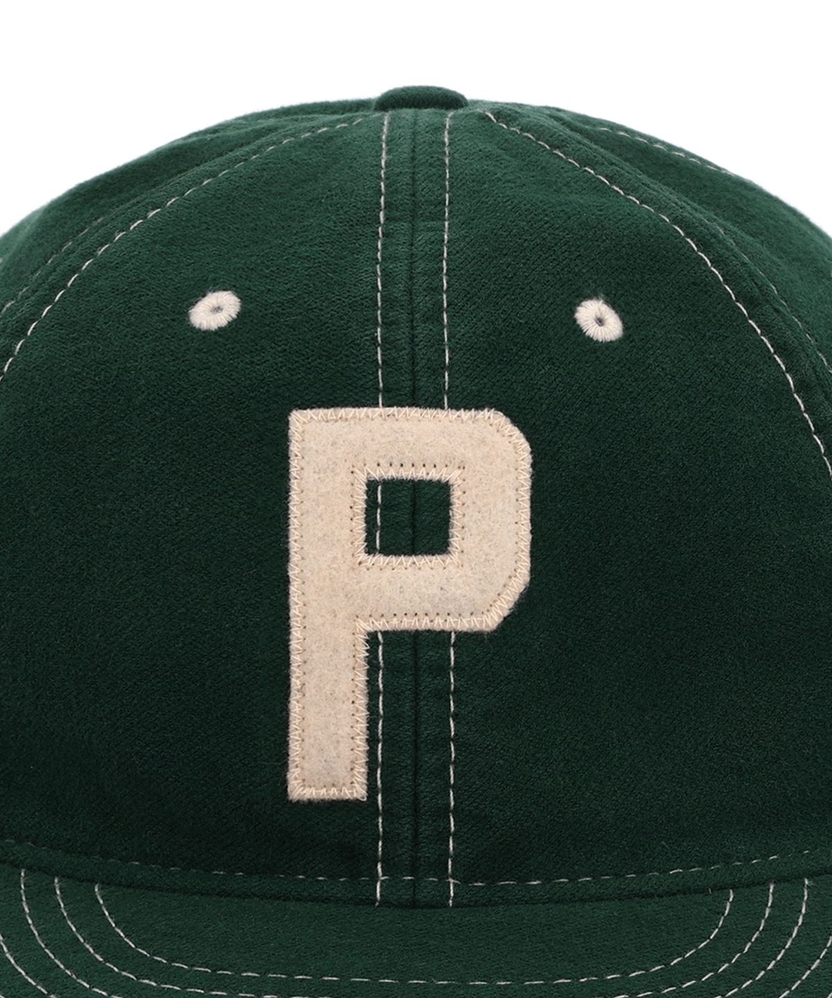 폴로 랄프 로렌(POLO RALPH LAUREN) 펠트 패치 샤모아 볼 캡-그린