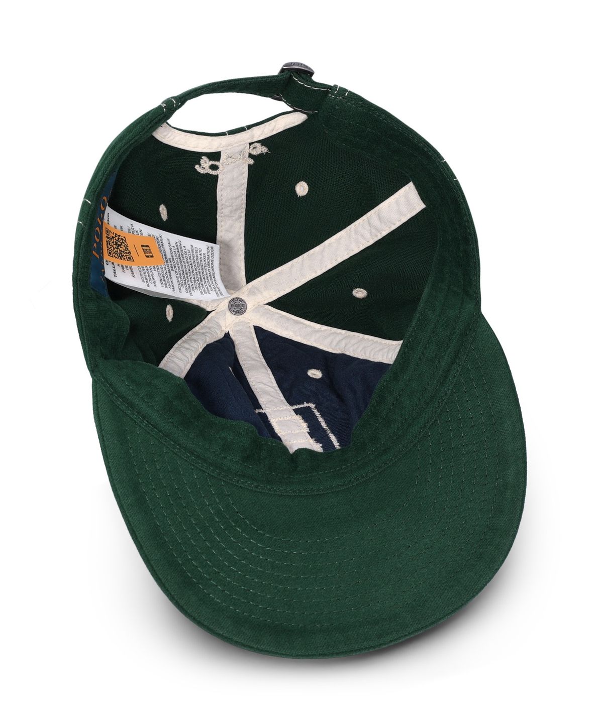 폴로 랄프 로렌(POLO RALPH LAUREN) 펠트 패치 샤모아 볼 캡-그린