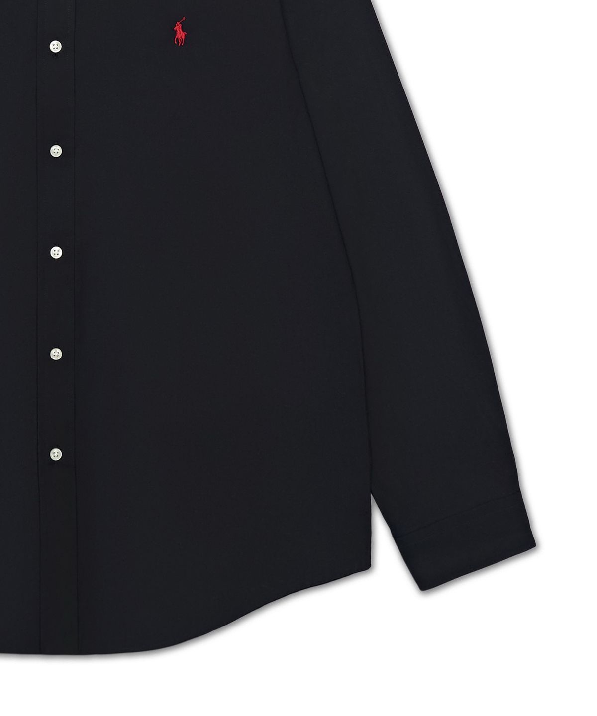 폴로 랄프 로렌(POLO RALPH LAUREN) 커스텀핏 스트레치 포플린 셔츠-블랙