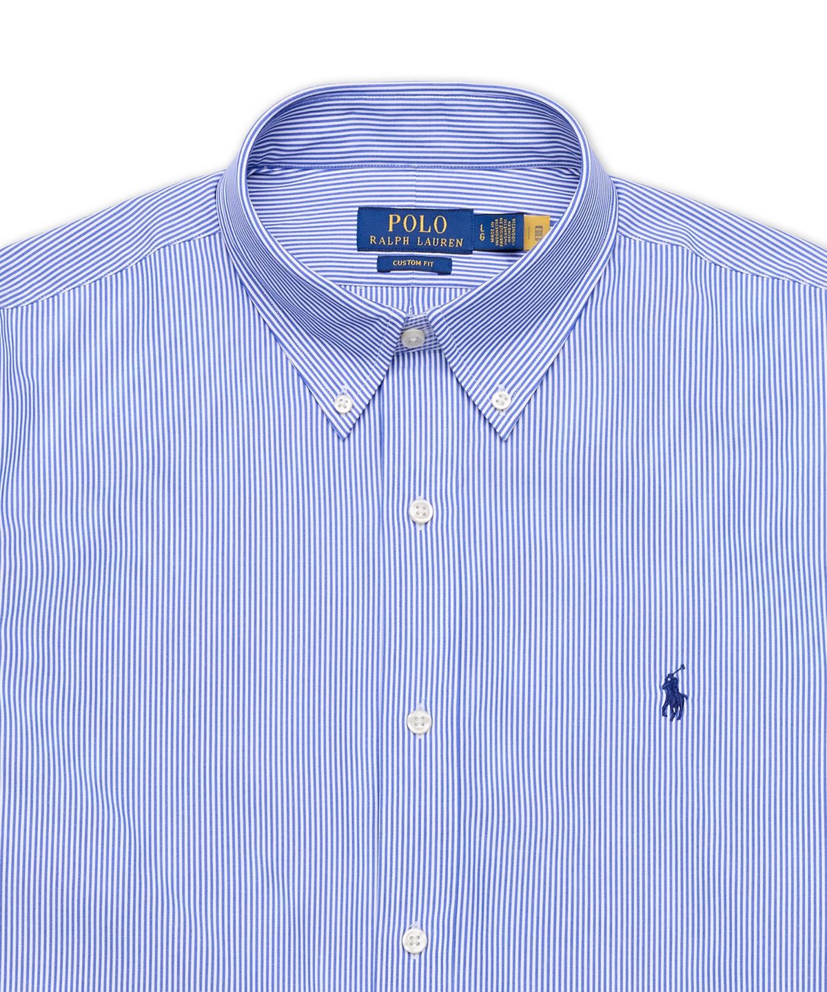 폴로 랄프 로렌(POLO RALPH LAUREN) 커스텀핏 스트레치 포플린 셔츠-블루
