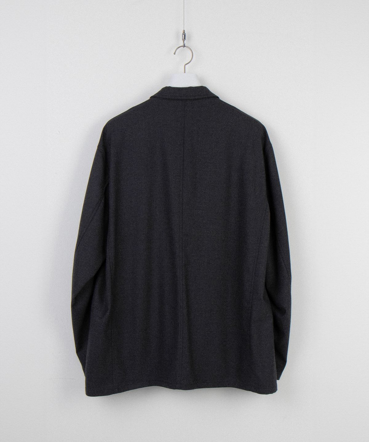 와기(WHAGI) Flannel Wool Architect Jacket (Charcoal)