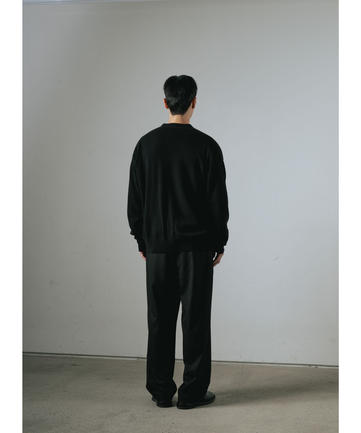 와기(WHAGI) Flannel Wool Architect Pants (Black)