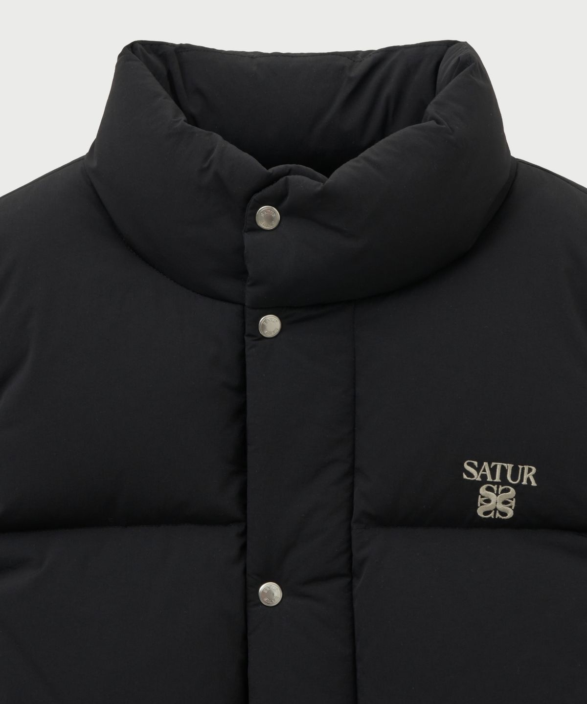 세터(SATUR) 아페로 포켓 덕 다운 패딩 베스트 블랙