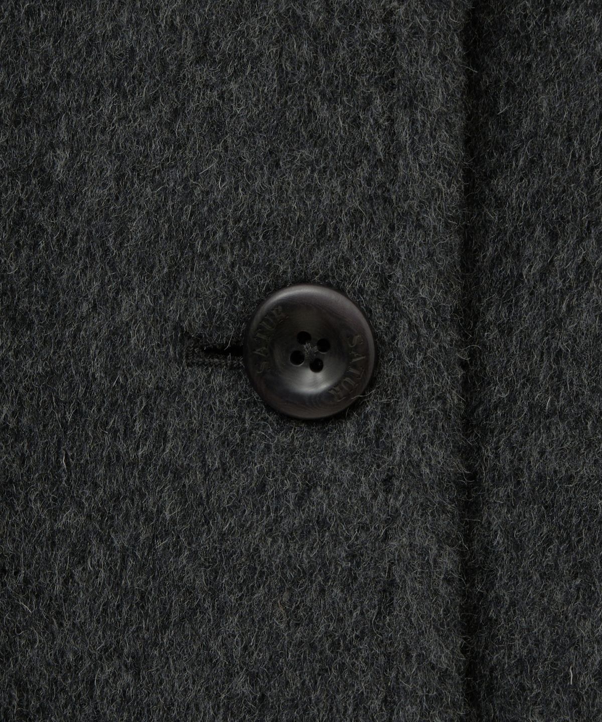 세터(SATUR) (W) 캐시미어 울 블렌드 싱글 블레이저 차콜