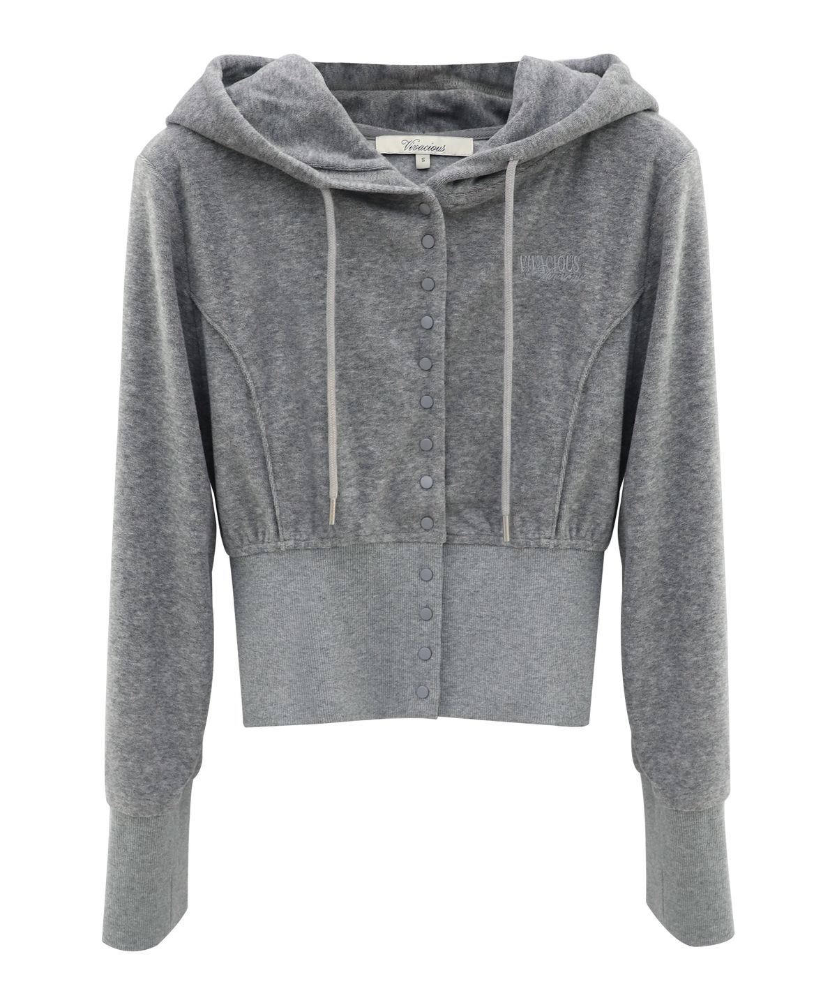 비바셔스(VIVACIOUS) Serena Snap Hoody Zip-up_4Colors