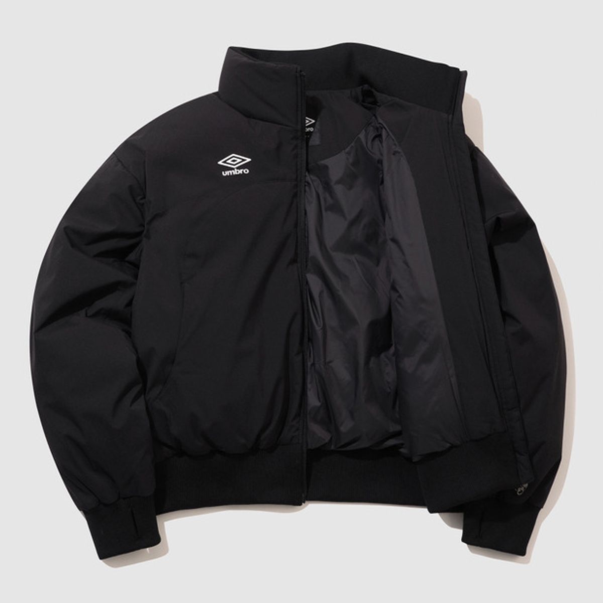 엄브로(UMBRO) 우먼스 스탠넥 패딩 자켓 블랙 UQ422SPJO3