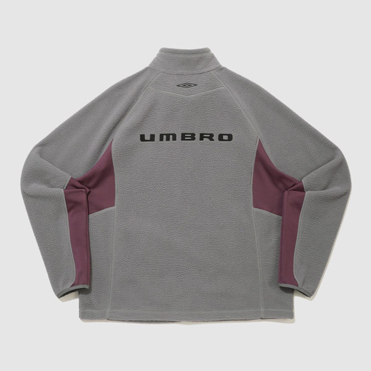 엄브로(UMBRO) 하이브리드 플리스 스탠넥 자켓 차콜 UQ421SFJO1