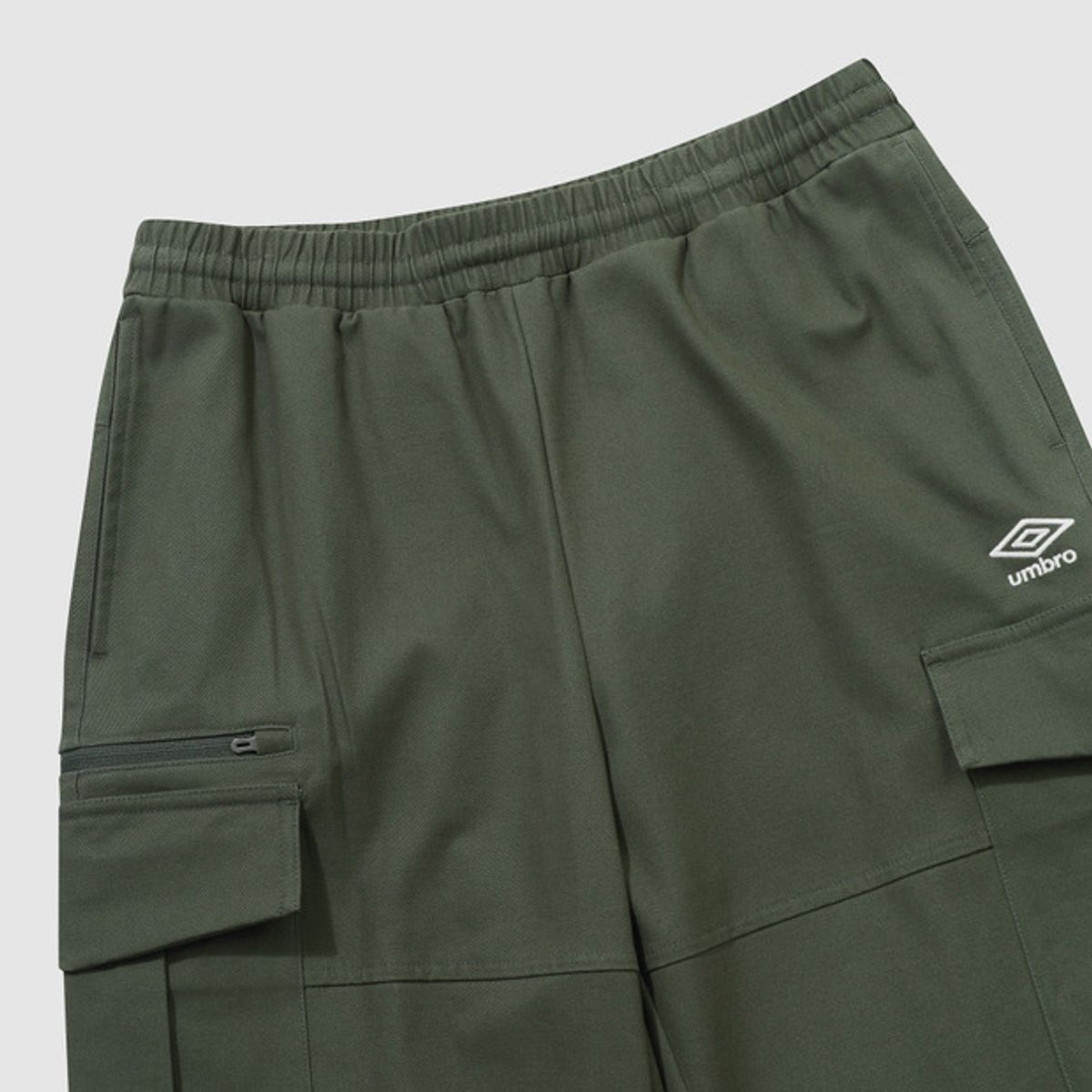 엄브로(UMBRO) 헤비 면트윌 카고 조거 팬츠 카키 UQ423CPTN1