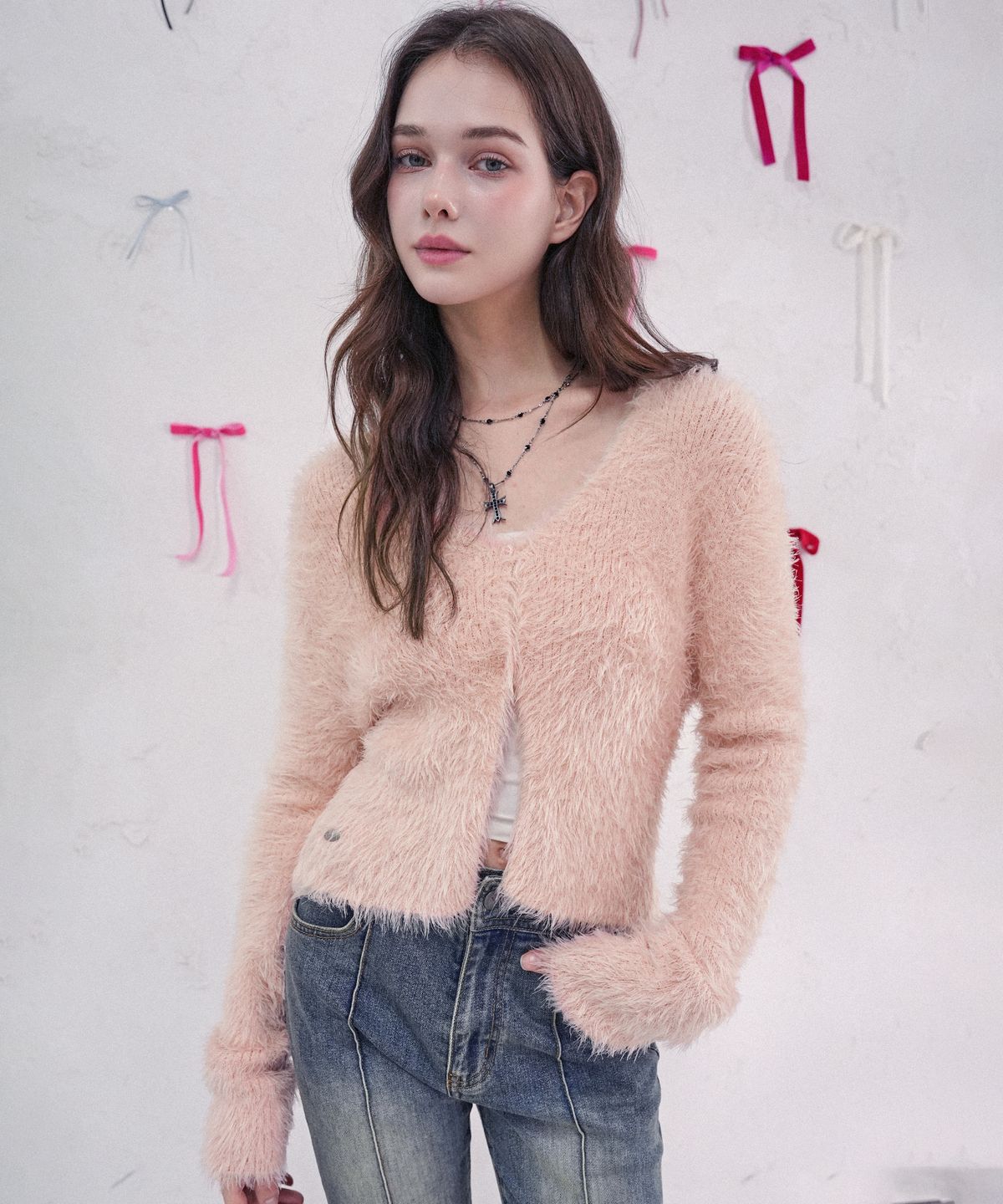 비바셔스(VIVACIOUS) Ange Two-button Knit CD_4Colors