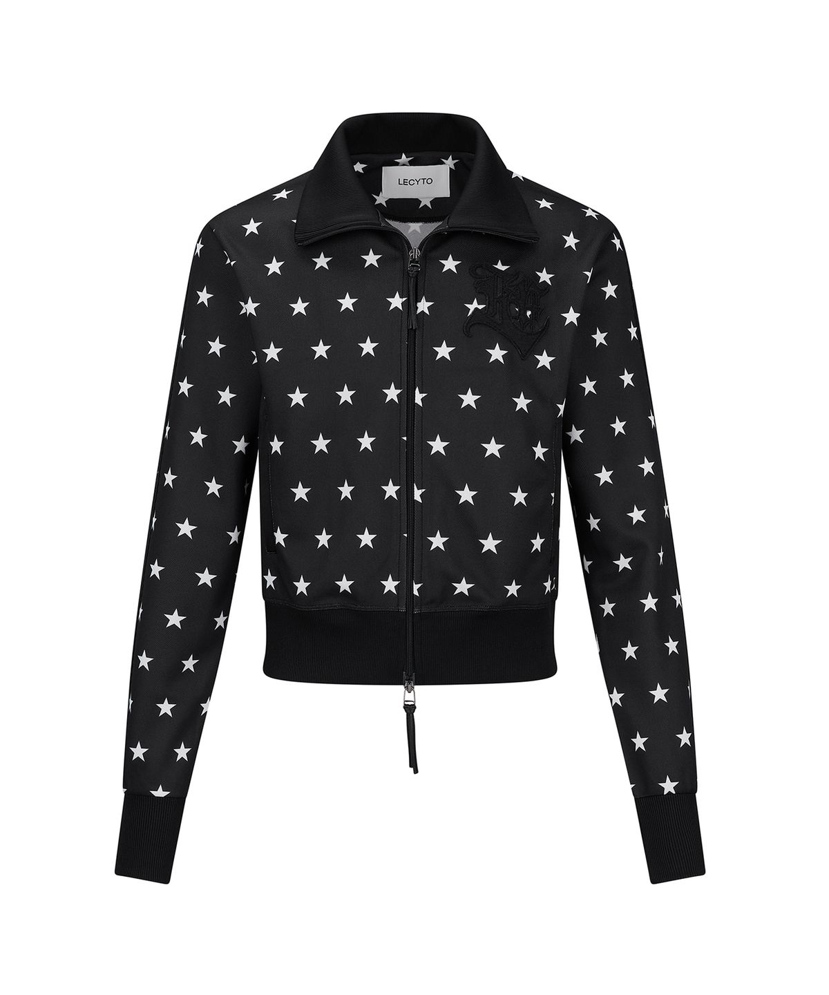 레씨토(LECYTO) Fever Star Track Zip-Up Jacket_[Black]