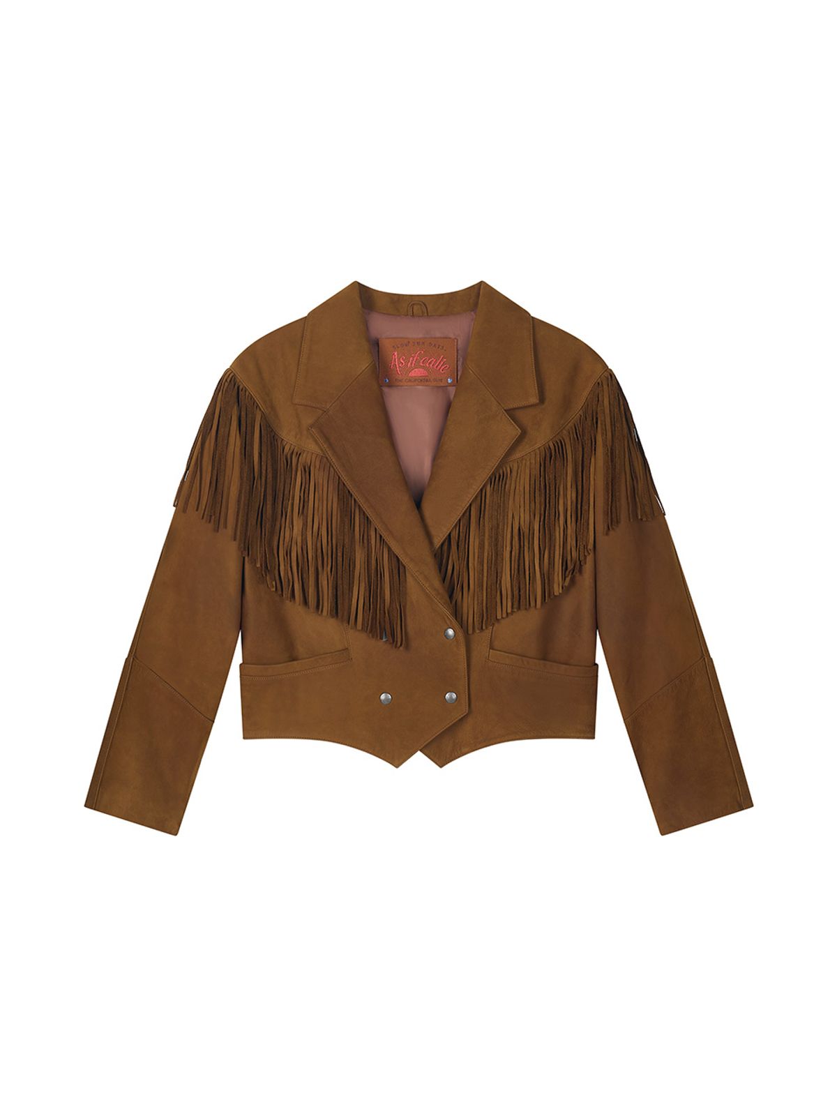 에즈이프 캘리(ASIF CALIE) NUBUCK FRINGE JACKET BROWN