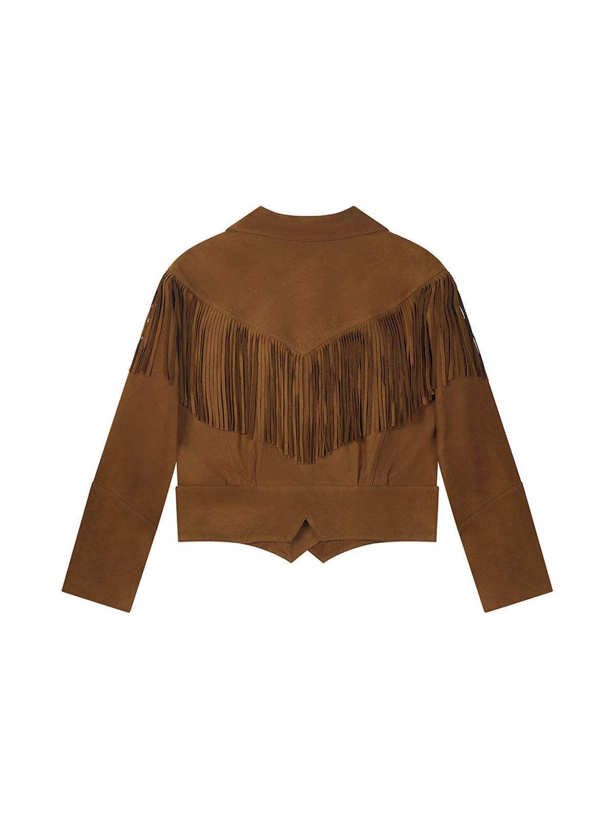 에즈이프 캘리(ASIF CALIE) NUBUCK FRINGE JACKET BROWN