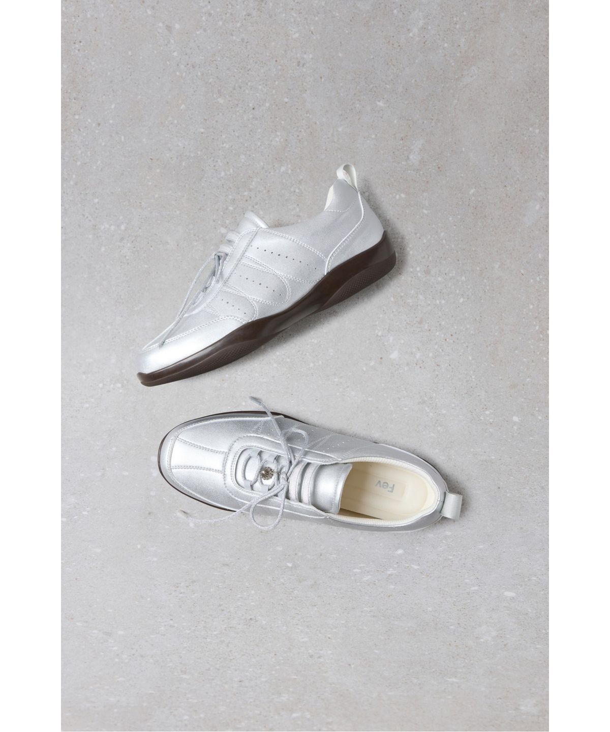 슈콤마보니(SUECOMMA BONNIE) Fev_Foil Sneakers(silver)_DE4DA25512SVX