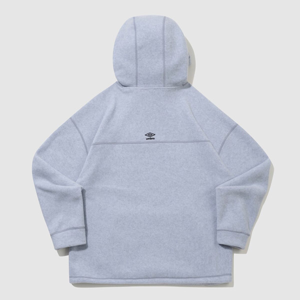 엄브로(UMBRO) 플러스플리스 레터링 후드 티셔츠 블루 UQ423CHDN1
