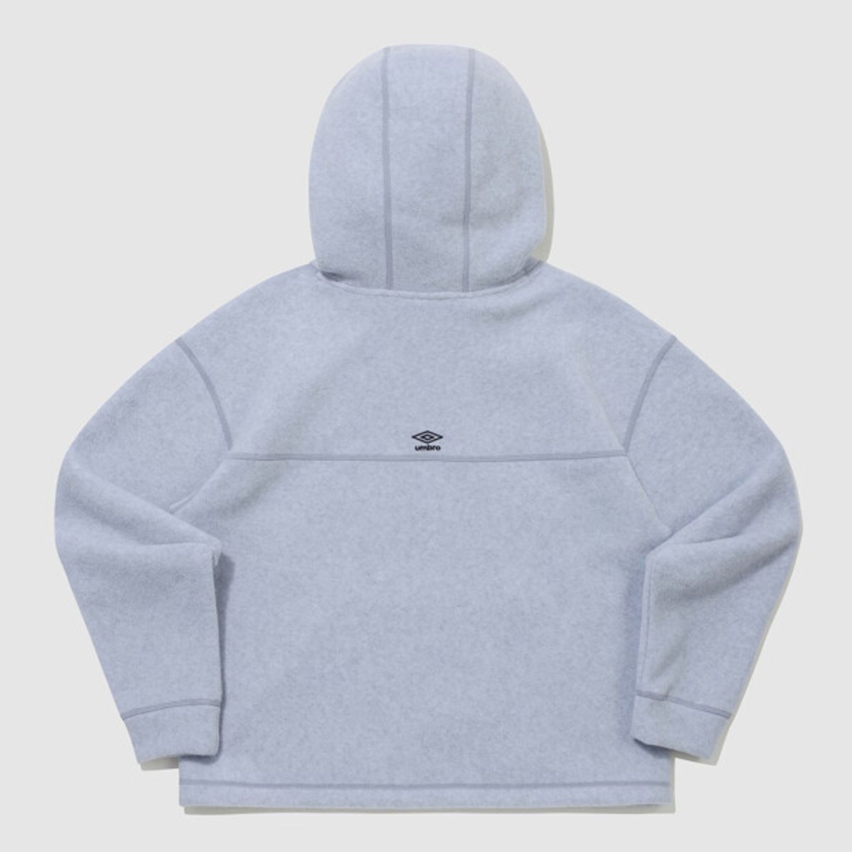 엄브로(UMBRO) 플러스플리스 레터링 후드 티셔츠 블루 UQ423CHDN1