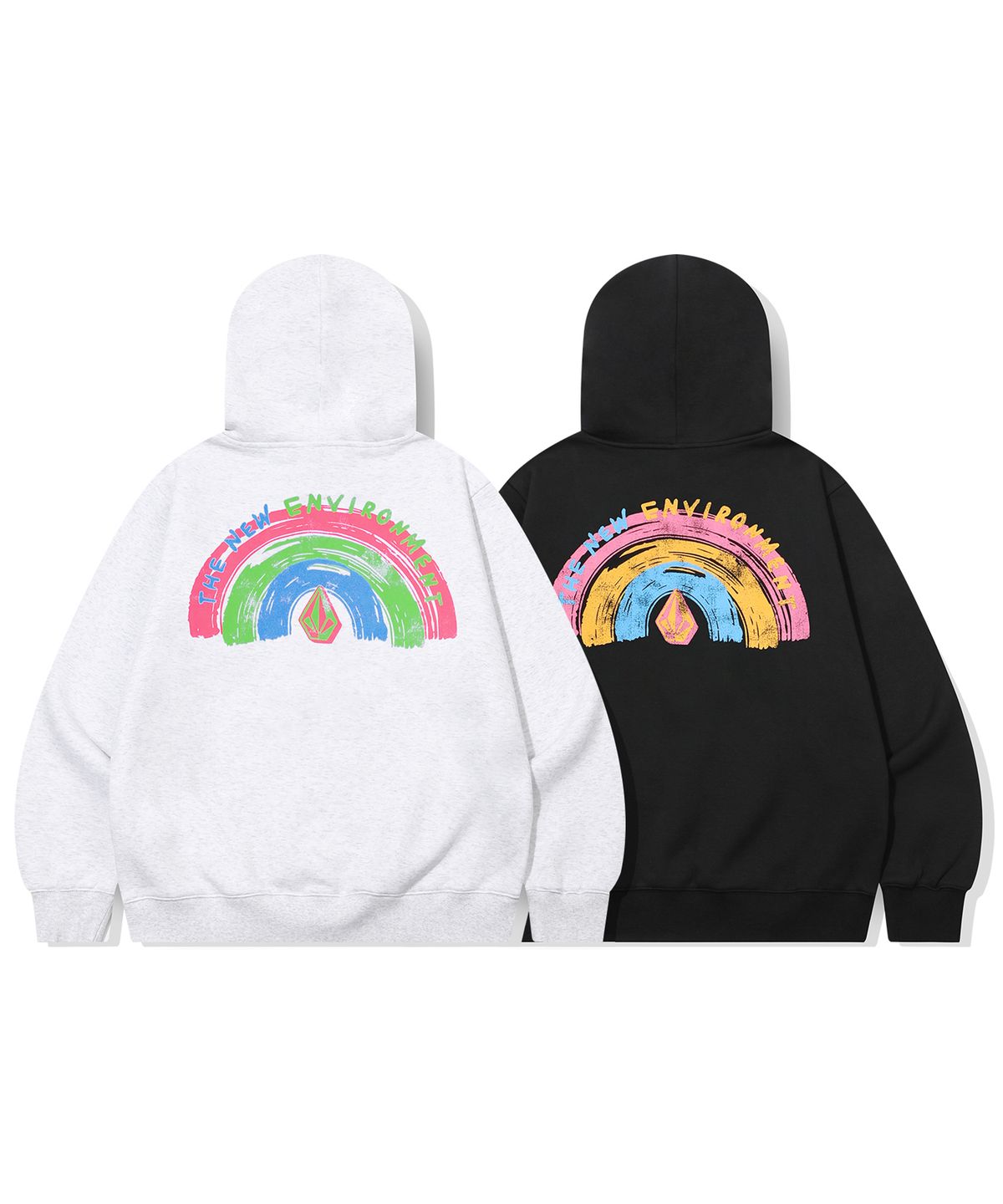 볼컴(VOLCOM) 브러시 레인보우 후드(아이스 그레이)