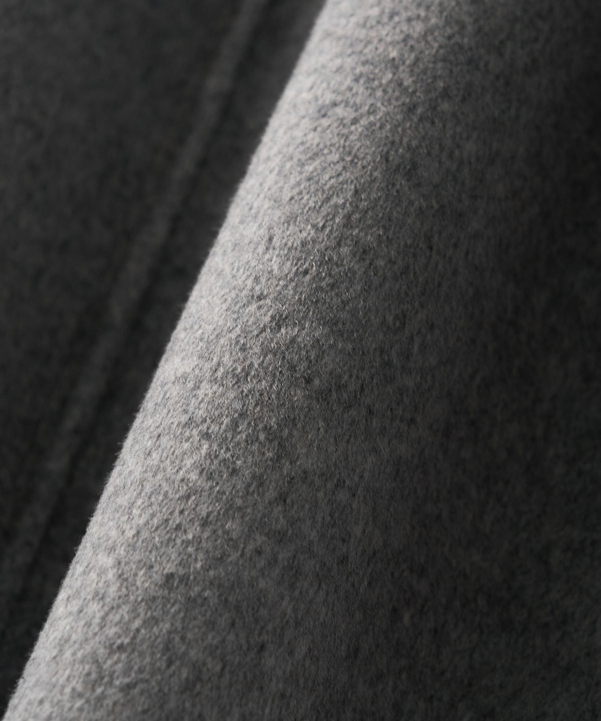 세터(SATUR) (W) 에이라인 울 블렌드 싱글 코트 그레이