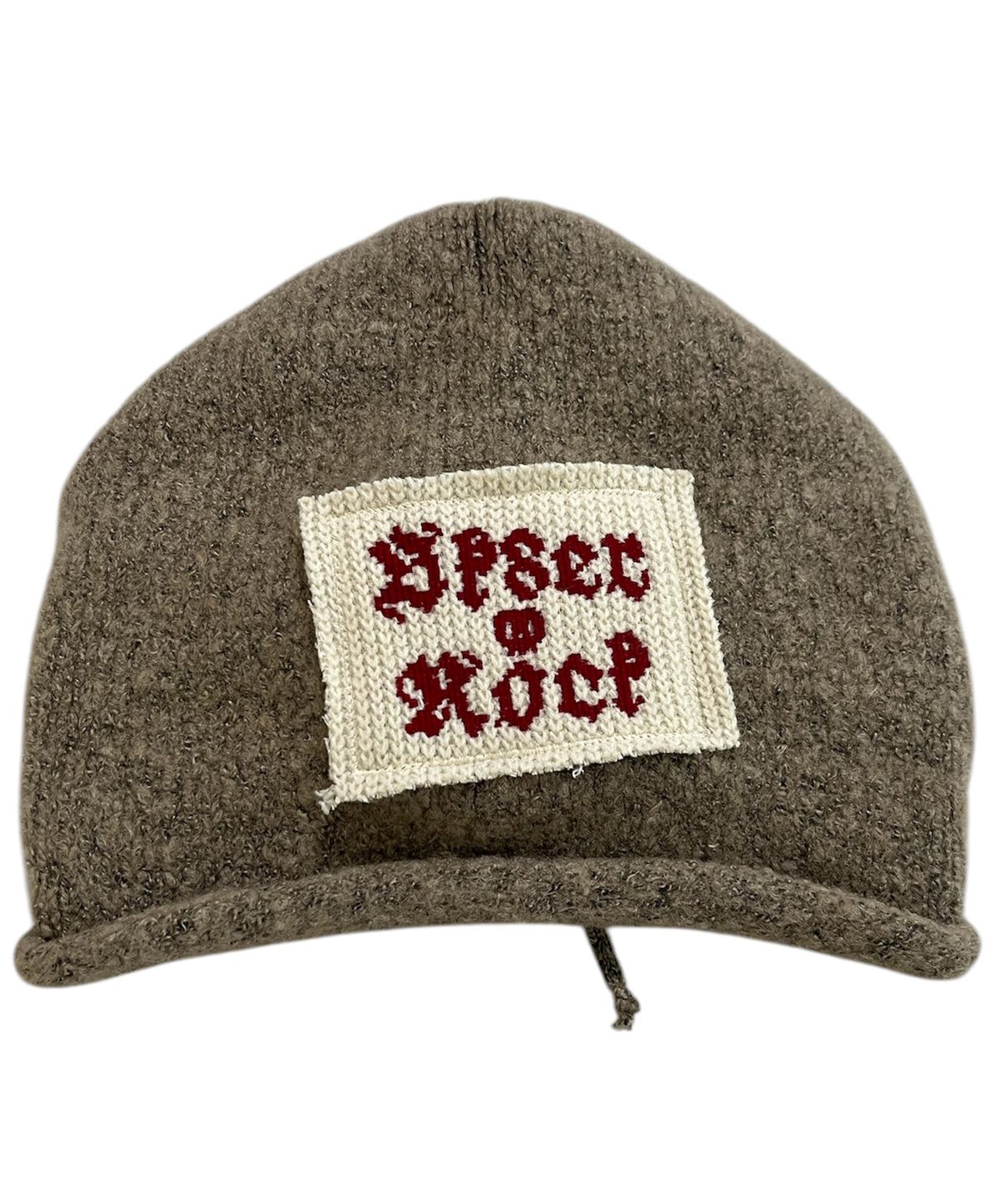 스케이터락(SK8ER ROCK) Rolled Back String Beanie ((beige))