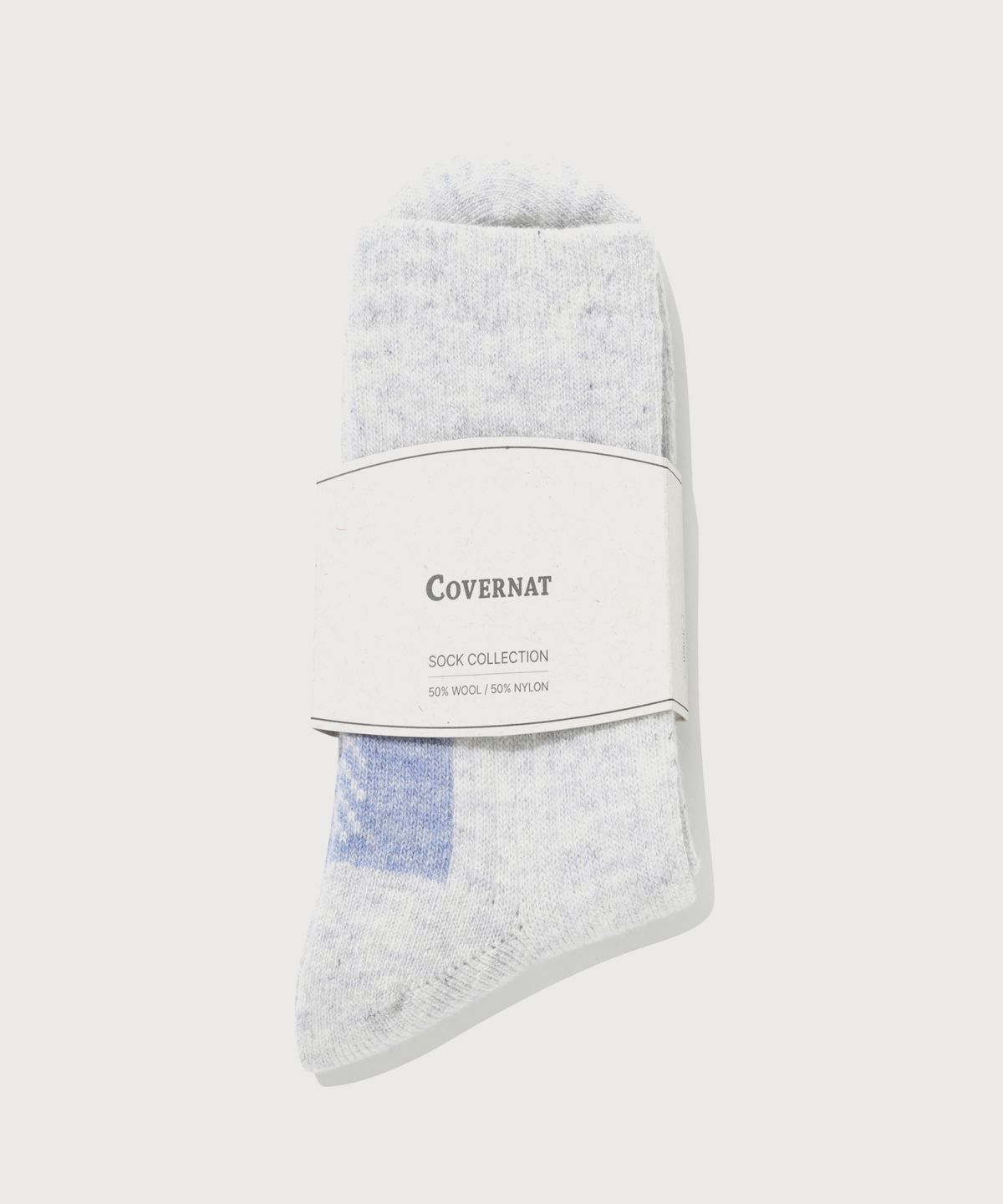 커버낫(COVERNAT) 쉐브론 울 삭스 White Melange