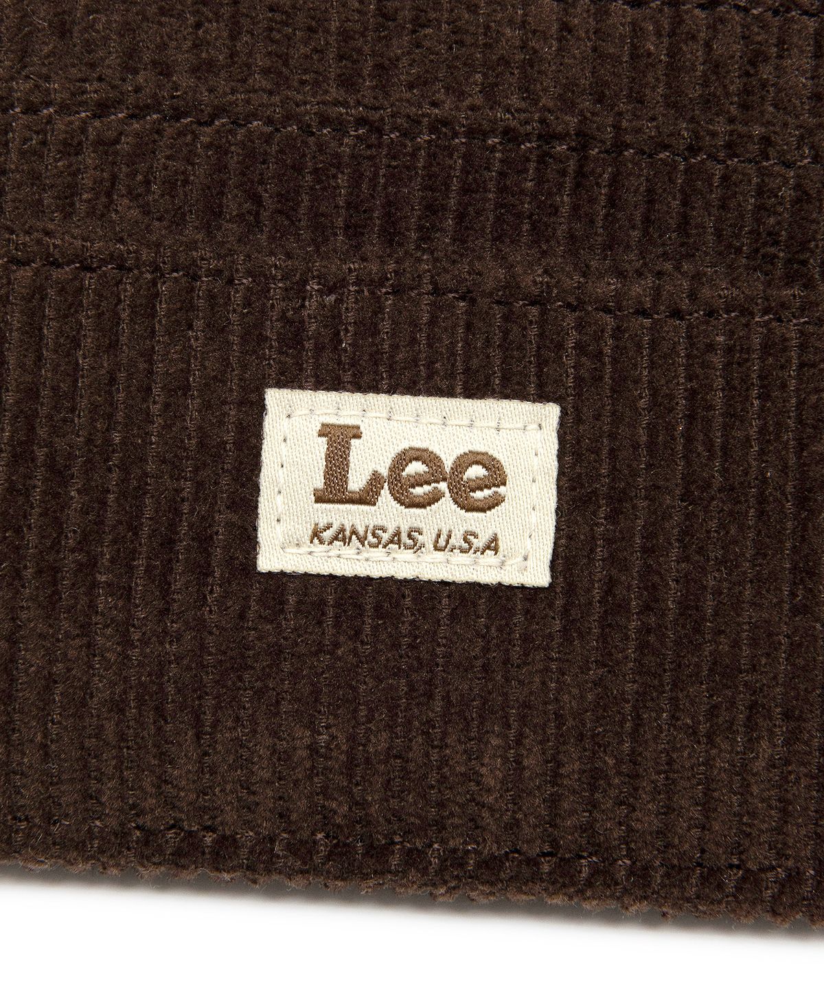 리(LEE) 코듀로이 카드 홀더 브라운