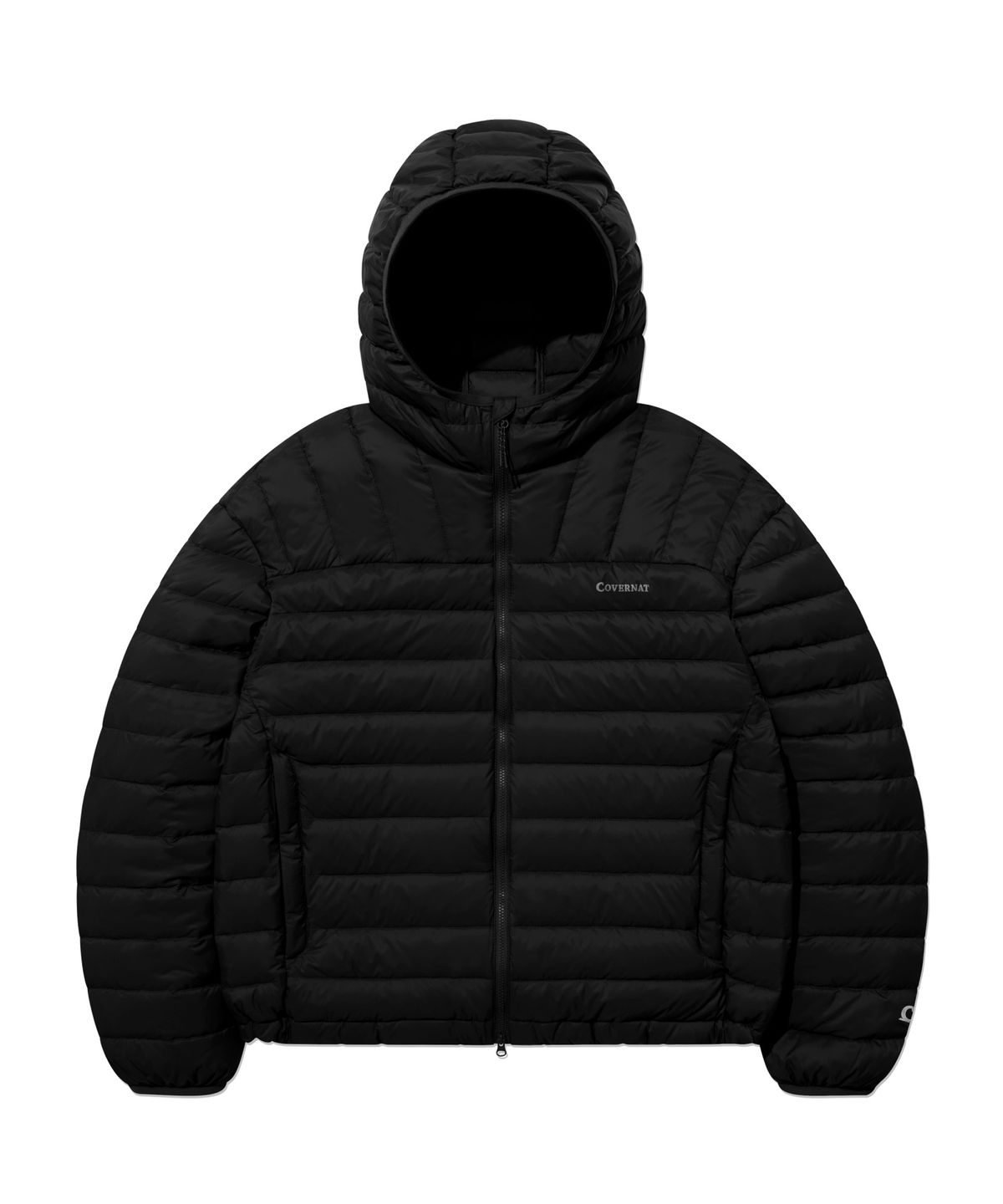 커버낫(COVERNAT) 커버라이트 패커블 후드 경량 다운 자켓 Black