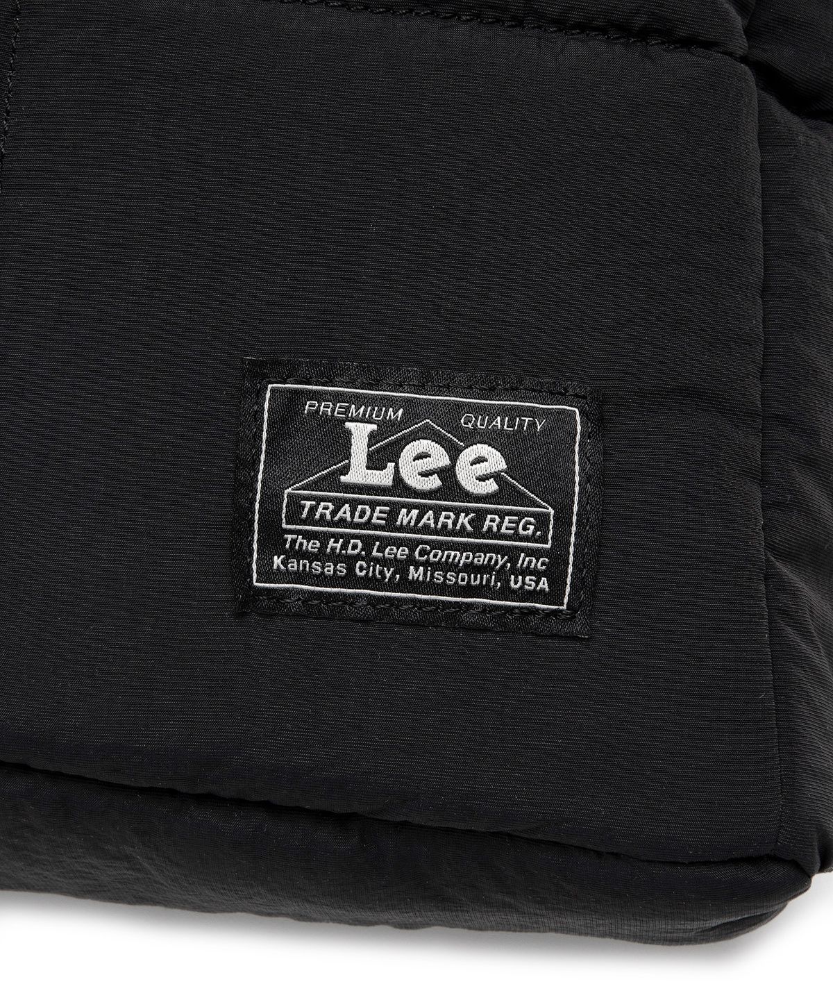 리(LEE) 퀼팅 스퀘어 토트백 블랙