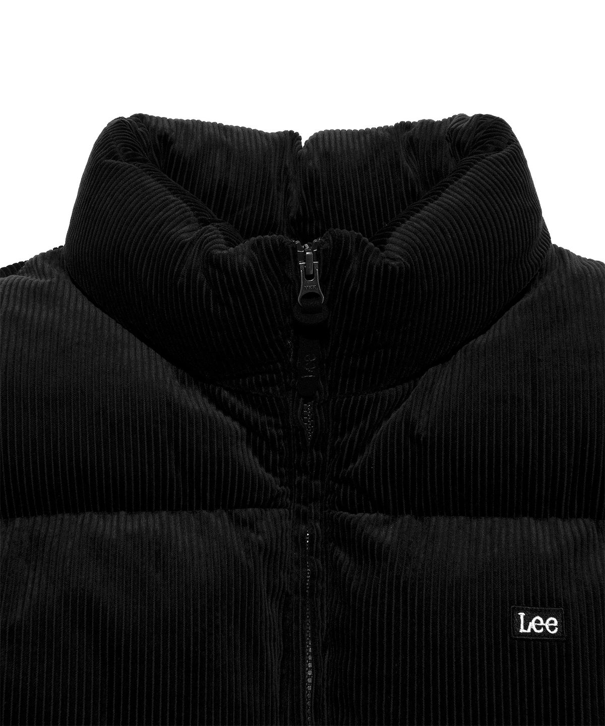 리(LEE) 코듀로이 패딩 자켓 블랙
