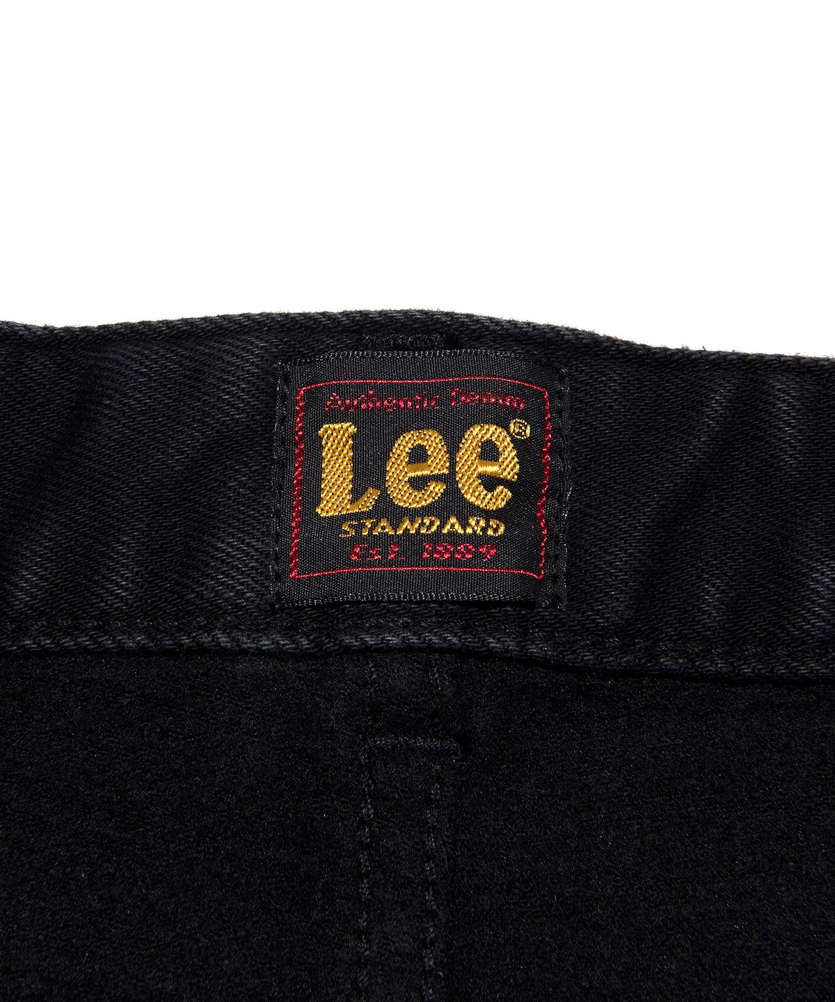 리(LEE) 우먼 스탠다드핏 기모 데님 팬츠 블랙
