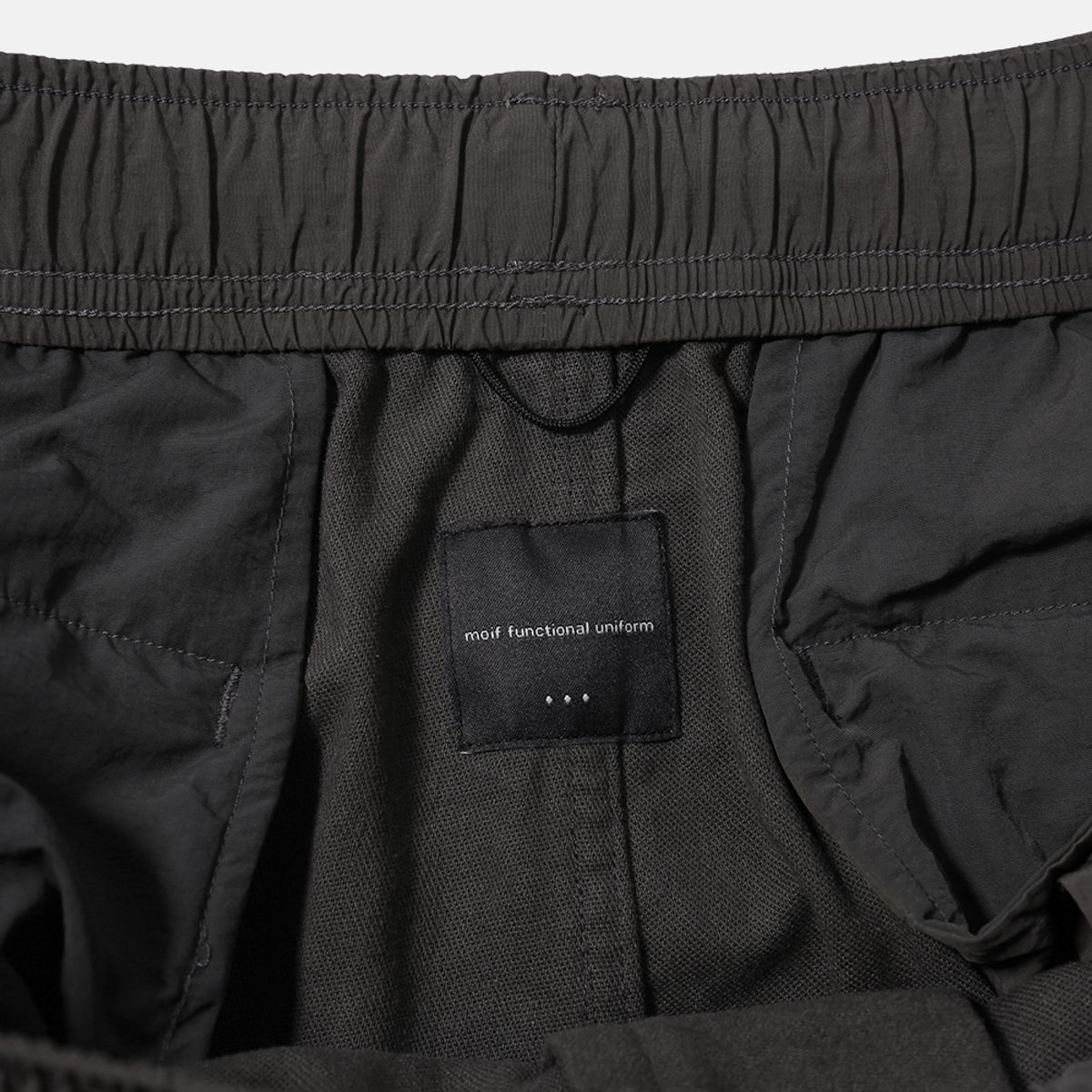 모이프(MOIF) [AW25] OVER MIL 6P BRUSHED PANTS / CHARCOAL