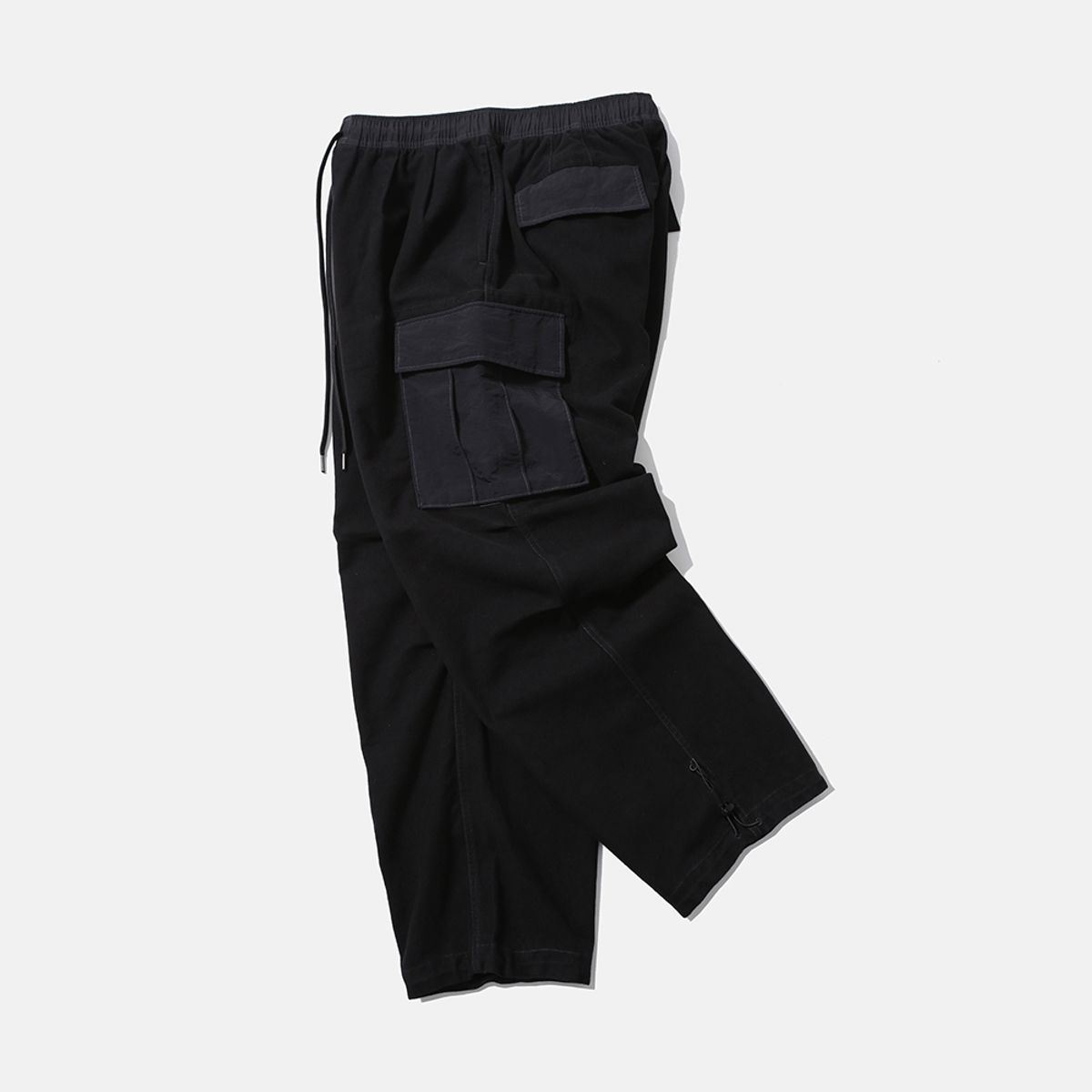 모이프(MOIF) [AW25] OVER MIL 6P BRUSHED PANTS / BLACK