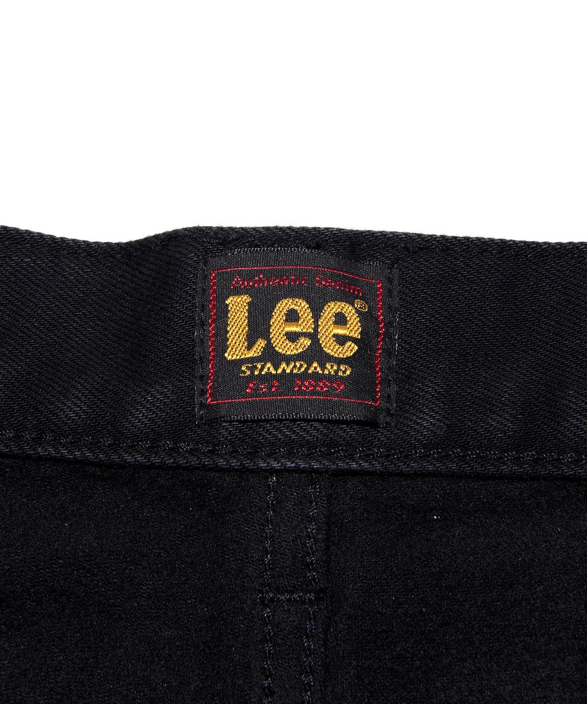리(LEE) 맨 스탠다드핏 기모 데님 팬츠 블랙