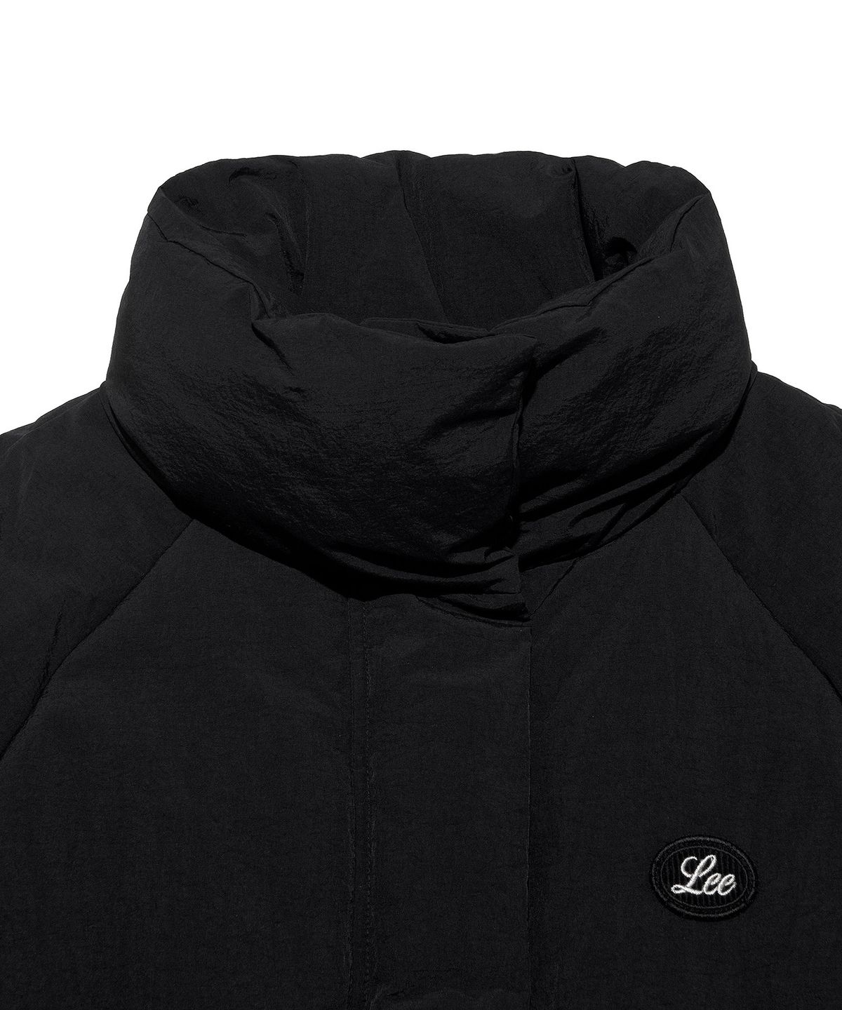리(LEE) 우먼 래글런 하프 다운 블랙