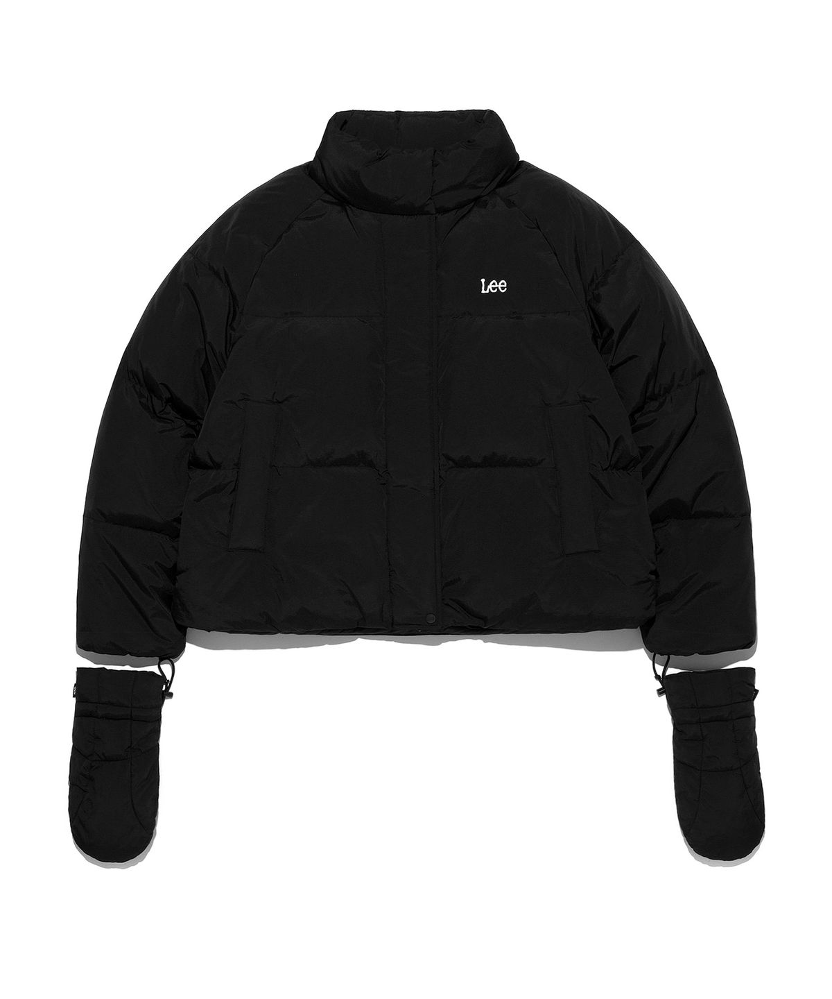 리(LEE) 우먼 래글런 숏 다운 블랙