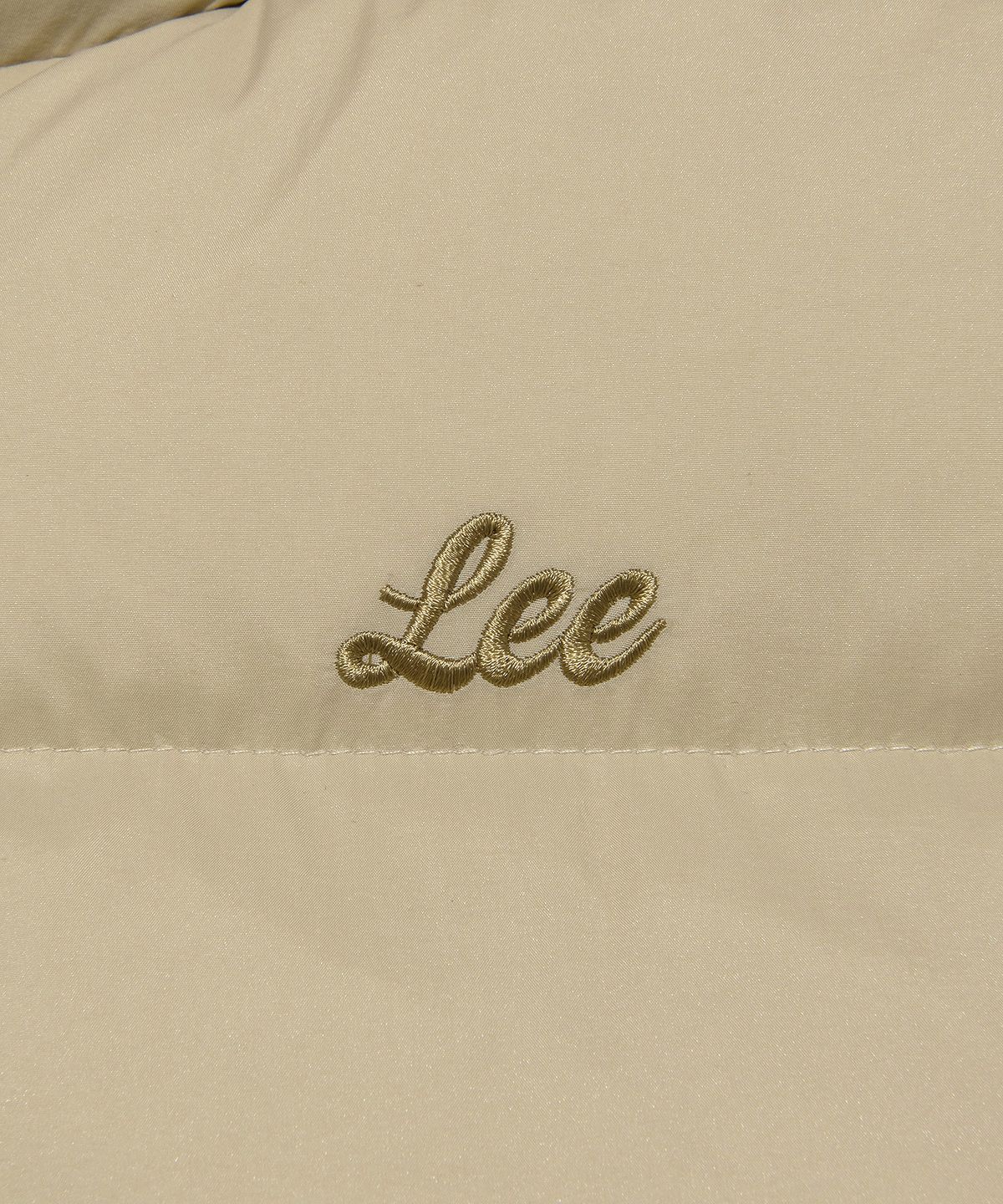 리(LEE) 우먼 후드 숏 다운 라이트 베이지