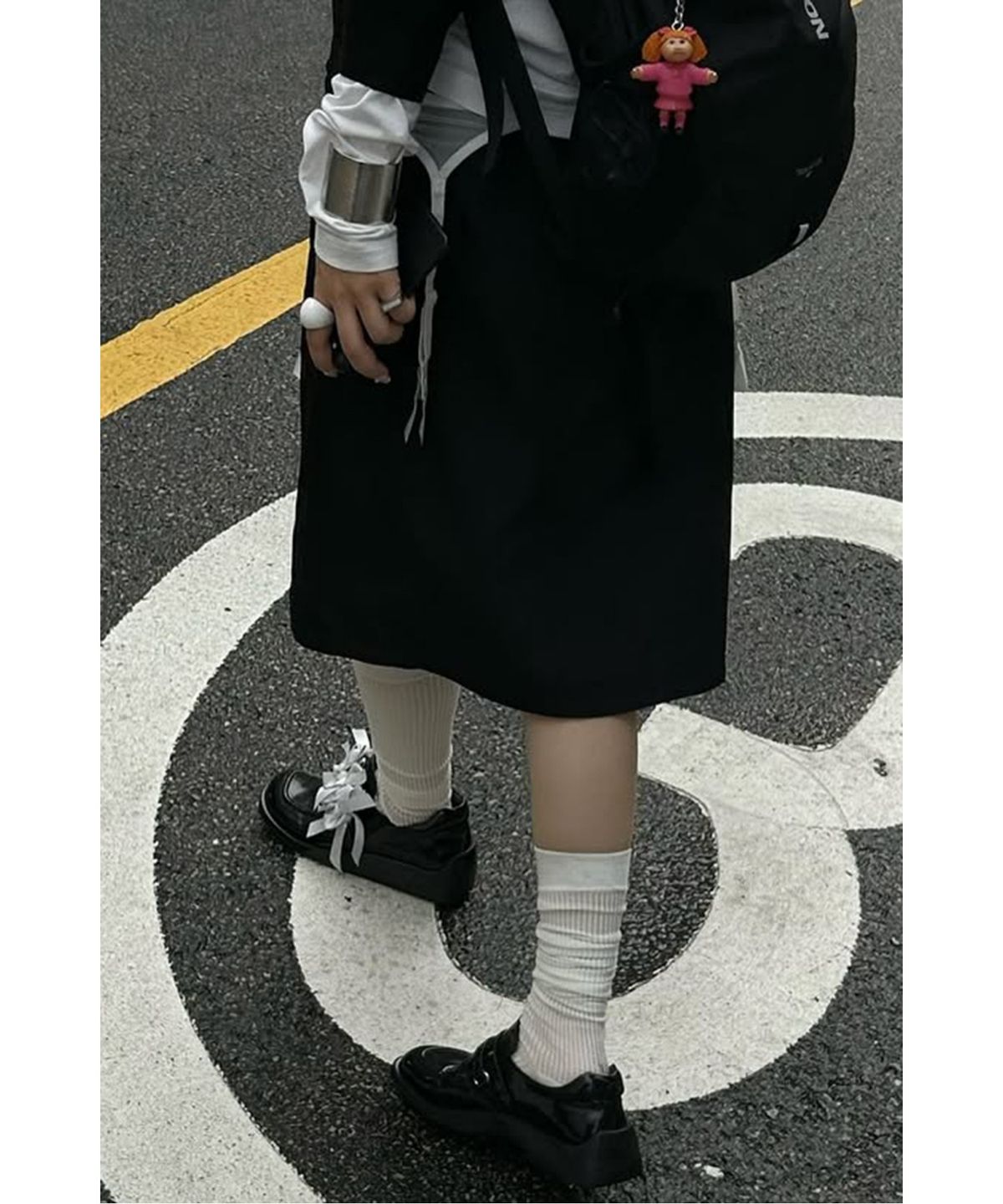 슈콤마보니(SUECOMMA BONNIE) Fev Ribbon brooch large(silver) DFAAA25507SVX