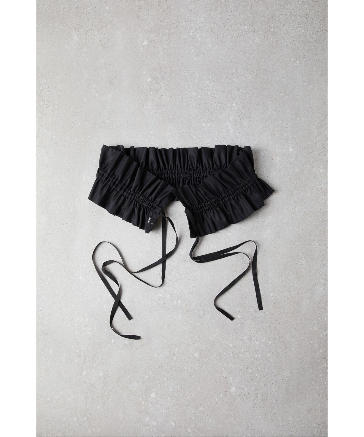 슈콤마보니(SUECOMMA BONNIE) Fev_Ruffle Belt(black)_DFAOA25504BLK