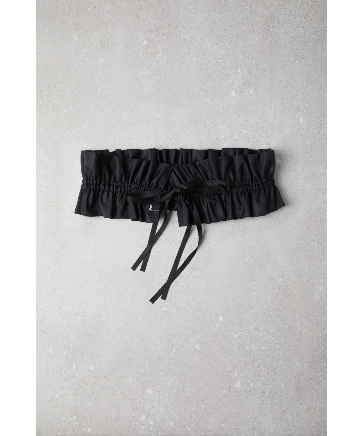슈콤마보니(SUECOMMA BONNIE) Fev_Ruffle Belt(black)_DFAOA25504BLK