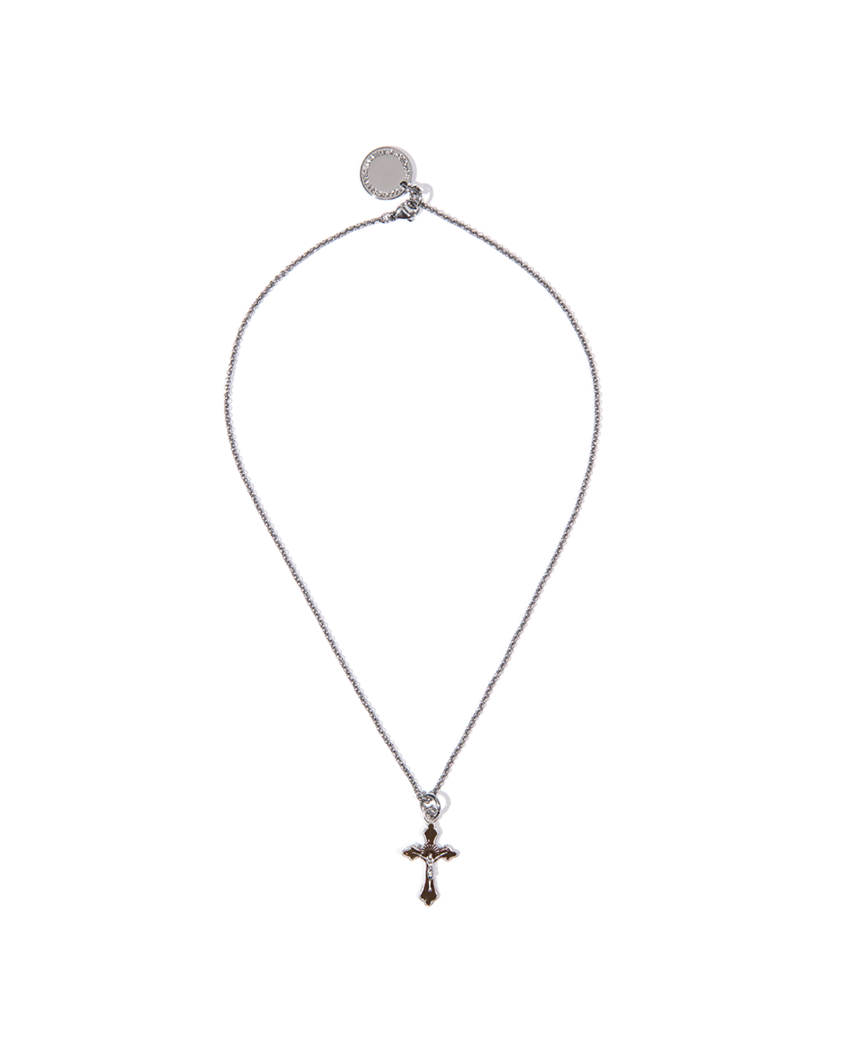 조거쉬(JOEGUSH) Mini Rosario Necklace (Chocolate Brown)