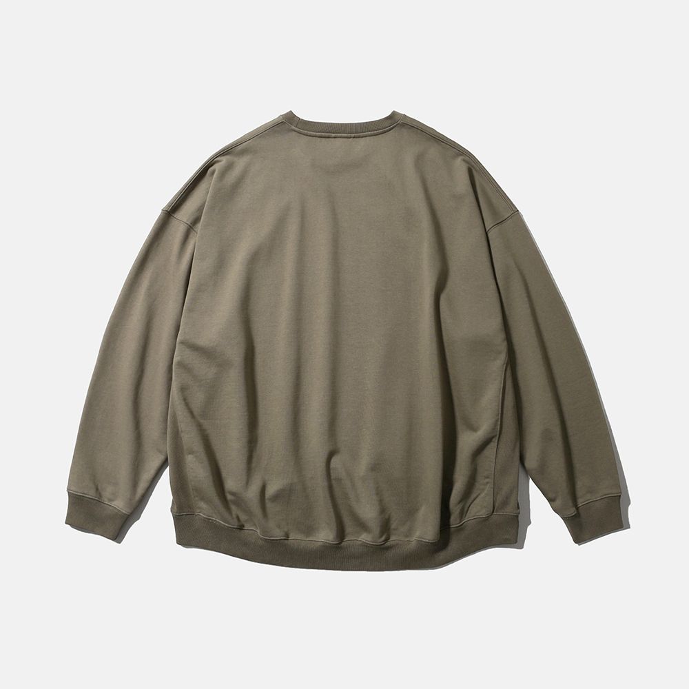 [AW25] BAGGY CREWNECK SWEAT / OLIVE