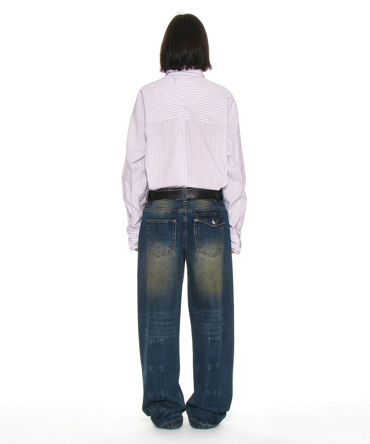 파르티멘토 우먼(PARTIMENTO WOMEN) 레더 엑스트라 롱 벨트_블랙