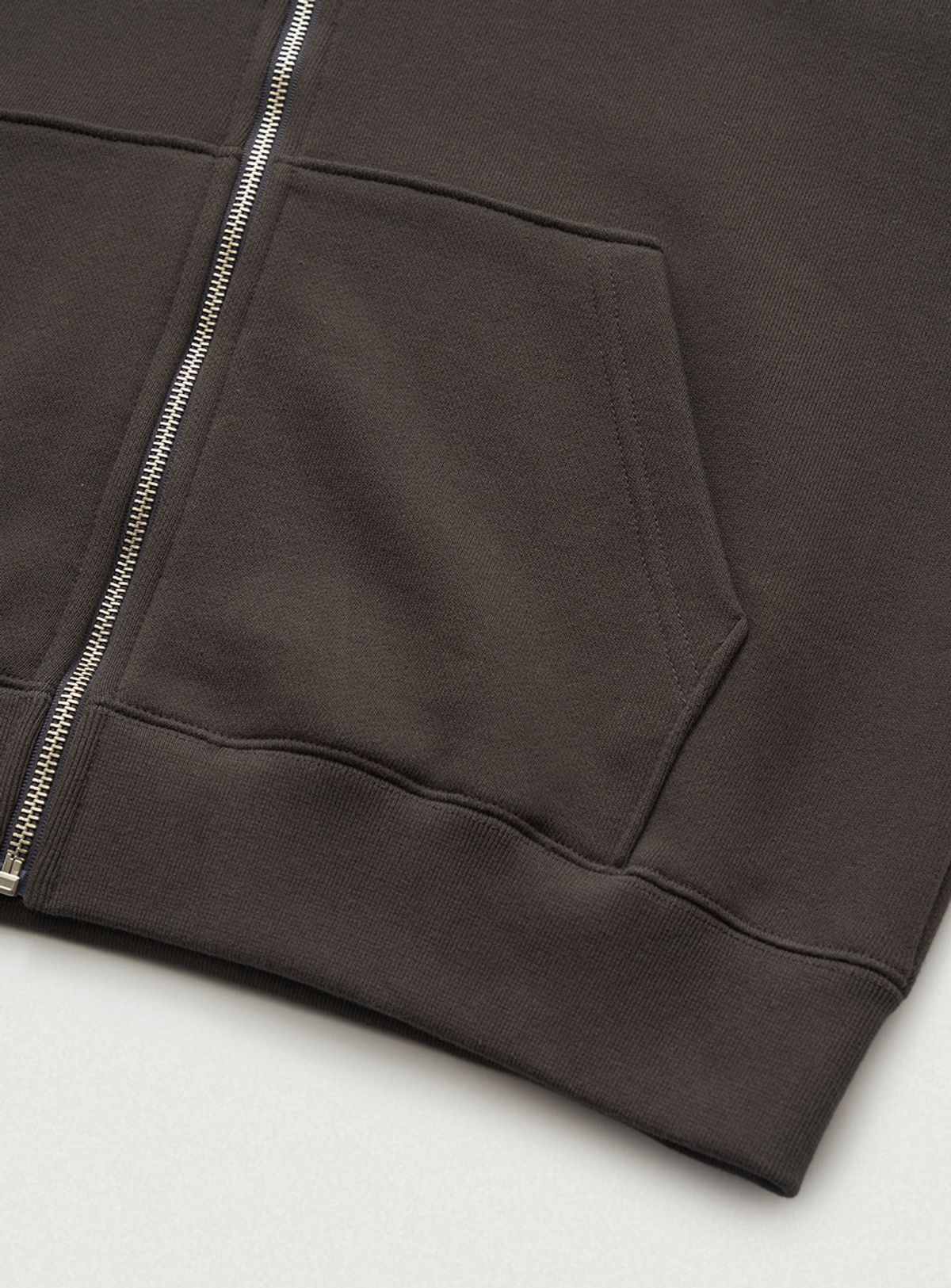 더바넷(THEBARNNET) Oversized Forde Sweat Zip-Up Hoodie Jacket_Charcoal