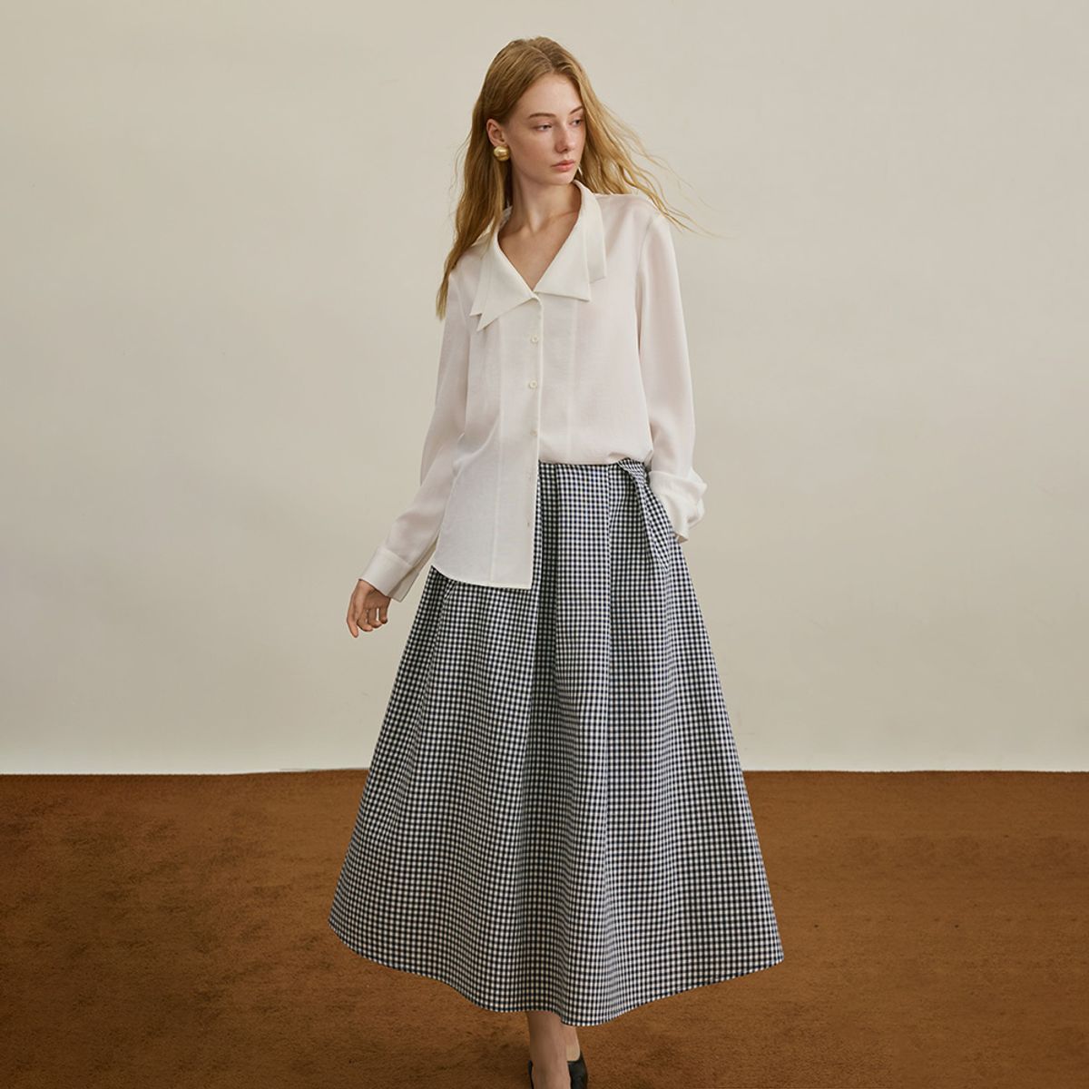 와이와이아이엠(YYIAM) YY_Commuter gingham check skirt