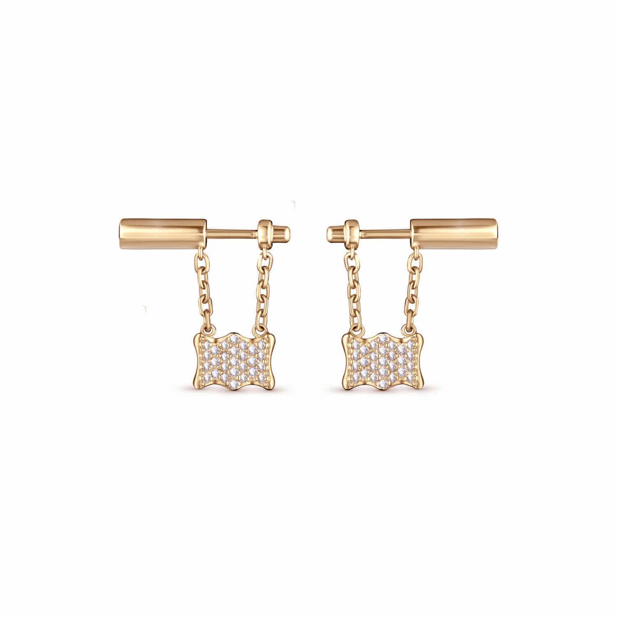 트렌카디즘(TRENCADISM) 다니엘 귀걸이 14K 골드 이어링 DANIELLE_Earring_DNE08HGPVP