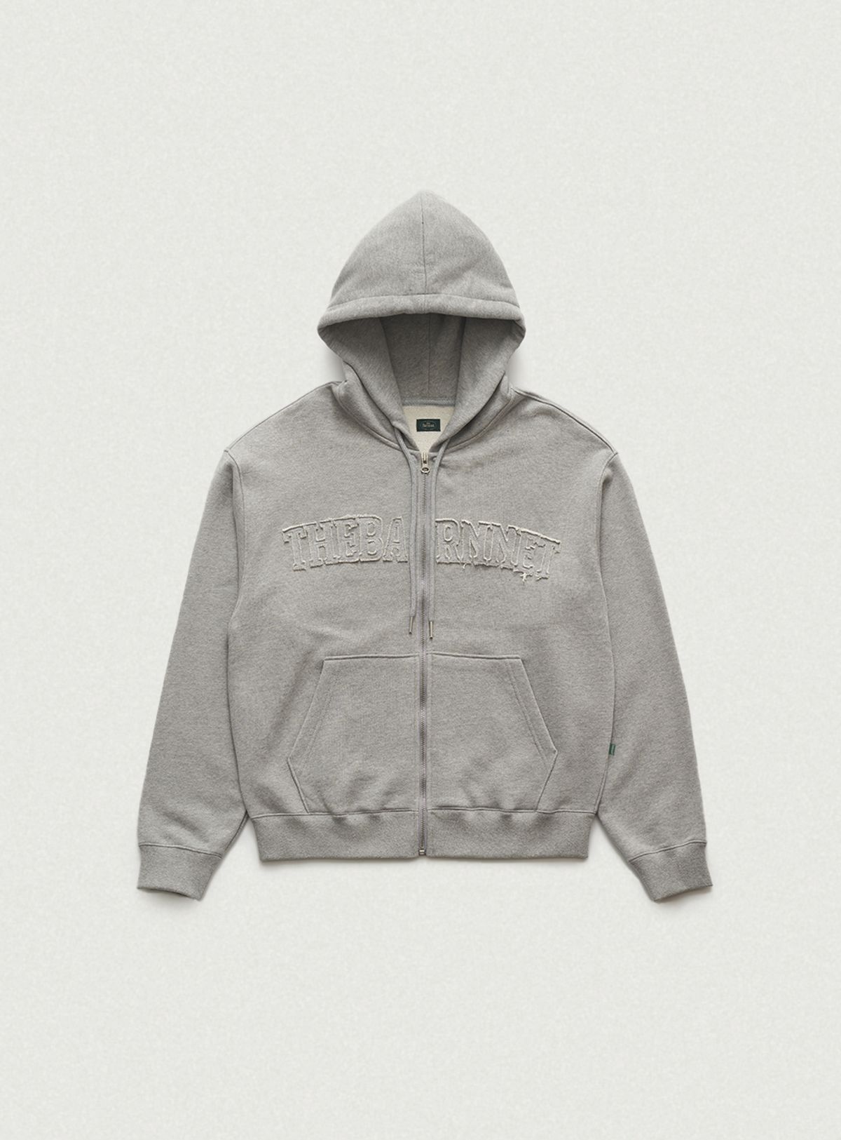 더바넷(THEBARNNET) Oversized Forde Sweat Zip-Up Hoodie Jacket_Grey