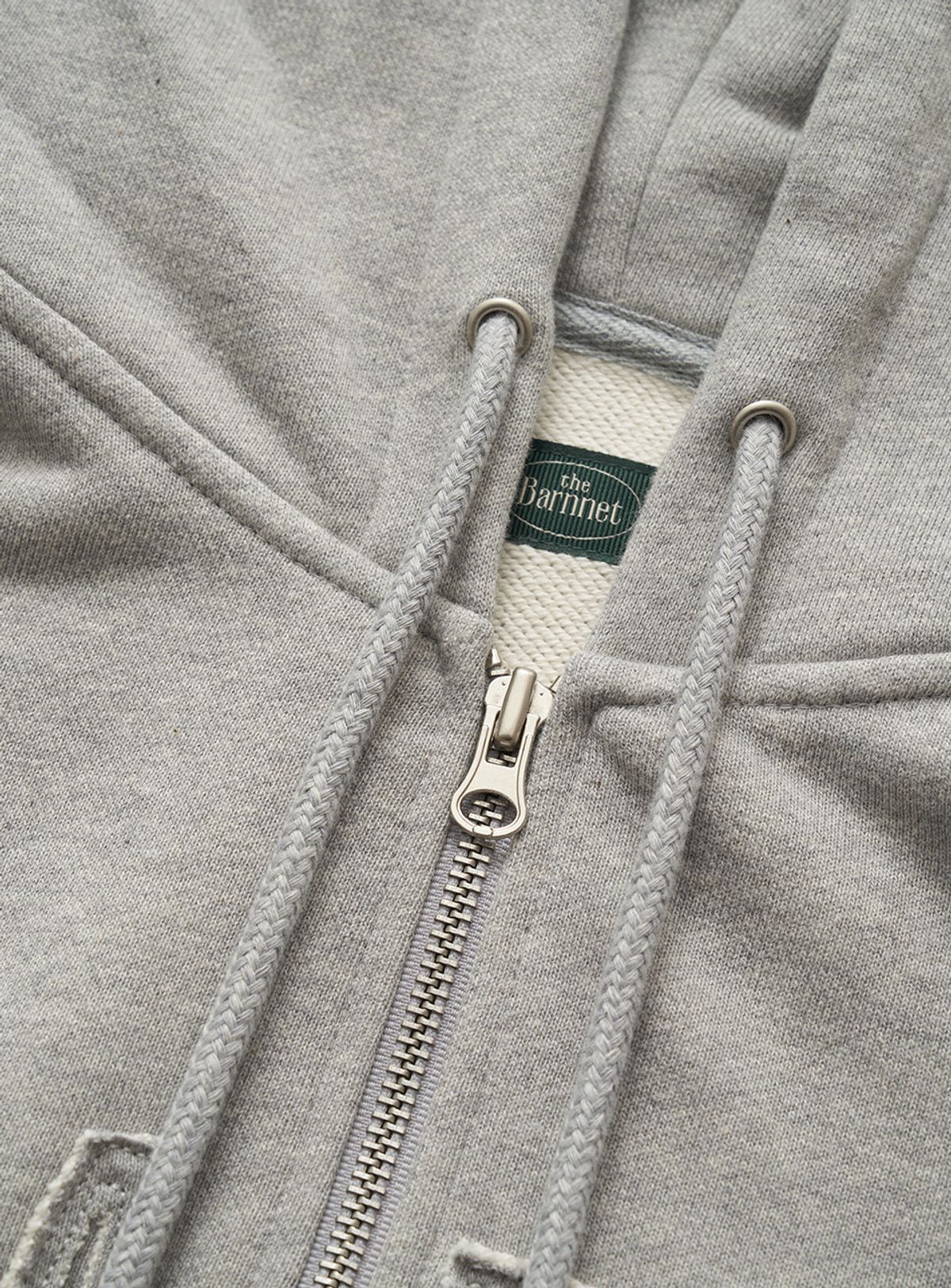 더바넷(THEBARNNET) Oversized Forde Sweat Zip-Up Hoodie Jacket_Grey