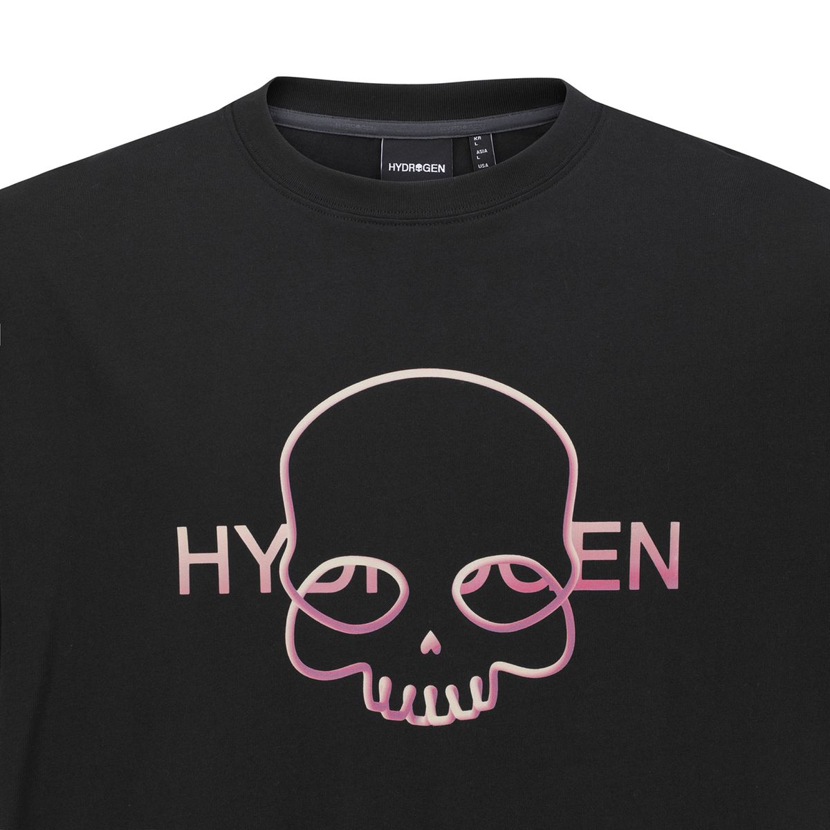 하이드로겐(HYDROGEN) 네온 스컬 그래픽 반팔 티셔츠