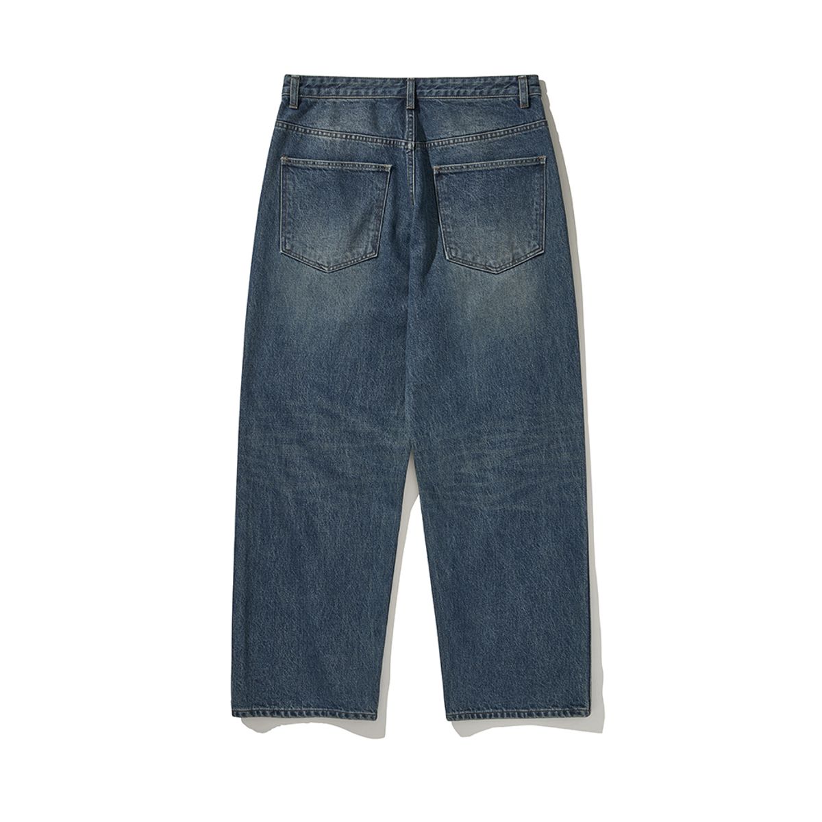 히즈핸더(HISHANDER) WASHED WIDE DENIM PANTS BLUE