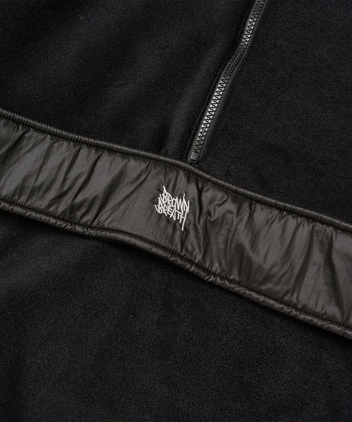 브라운브레스(BROWNBREATH) FLEECE BALACLAVA ANORAK - BLACK