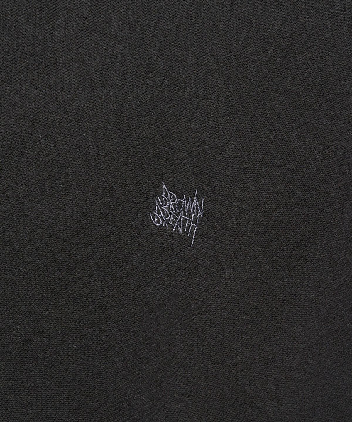 브라운브레스(BROWNBREATH) NIGHT TAG HOODIE - CHARCOAL